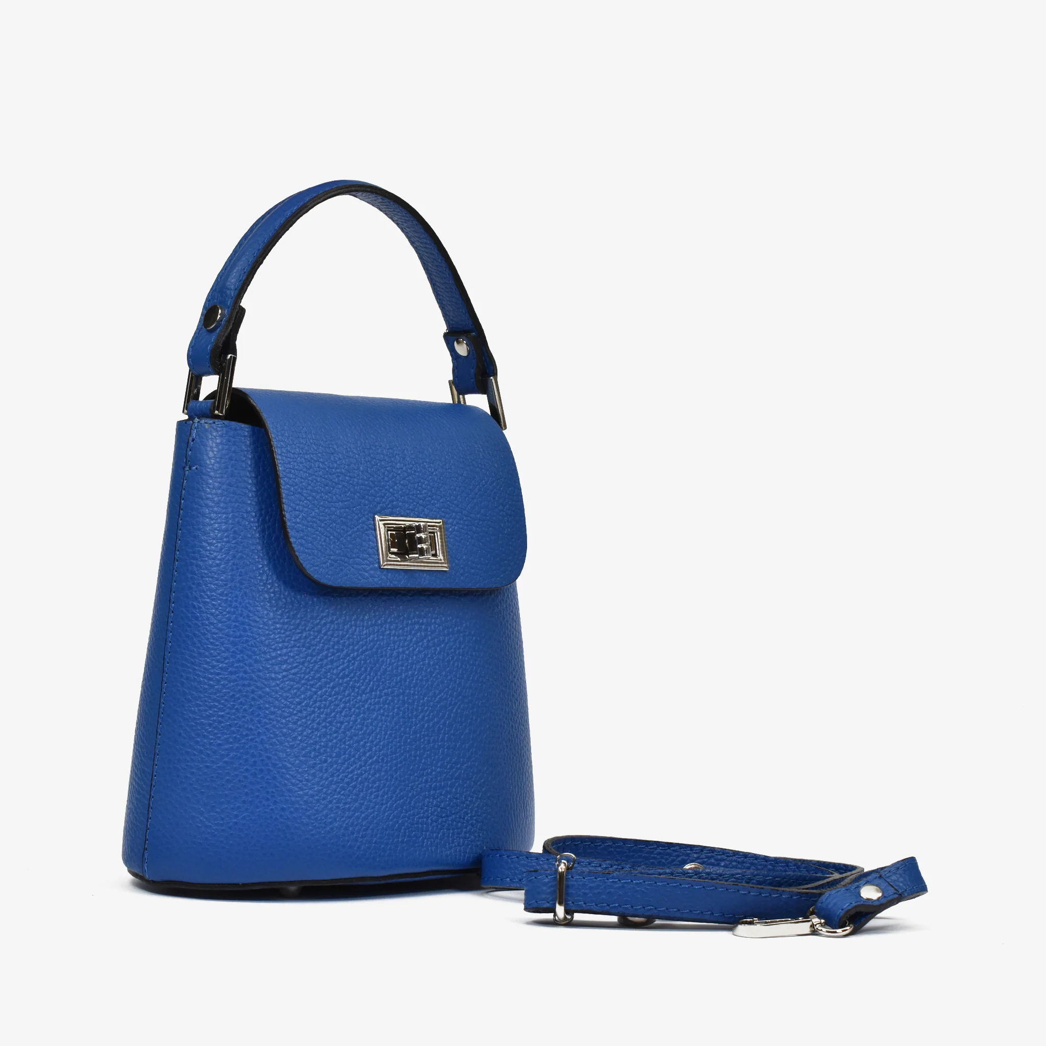 Borsa annalisa in pelle - blu - Image 2