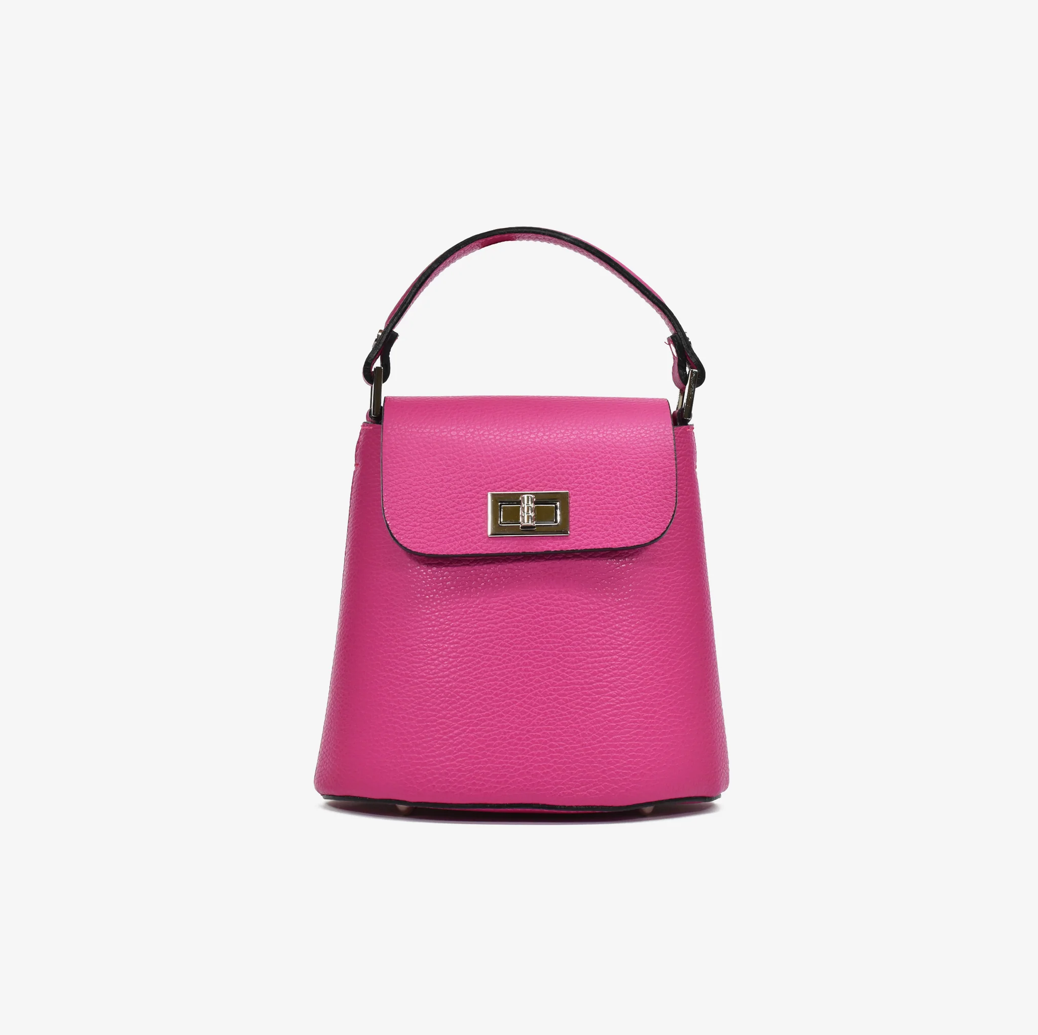 Borsa annalisa in pelle - fucsia