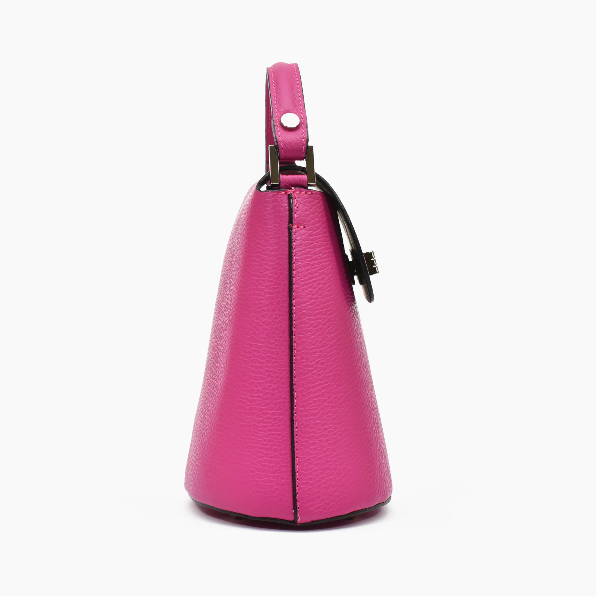 Borsa annalisa in pelle - fucsia - Image 3