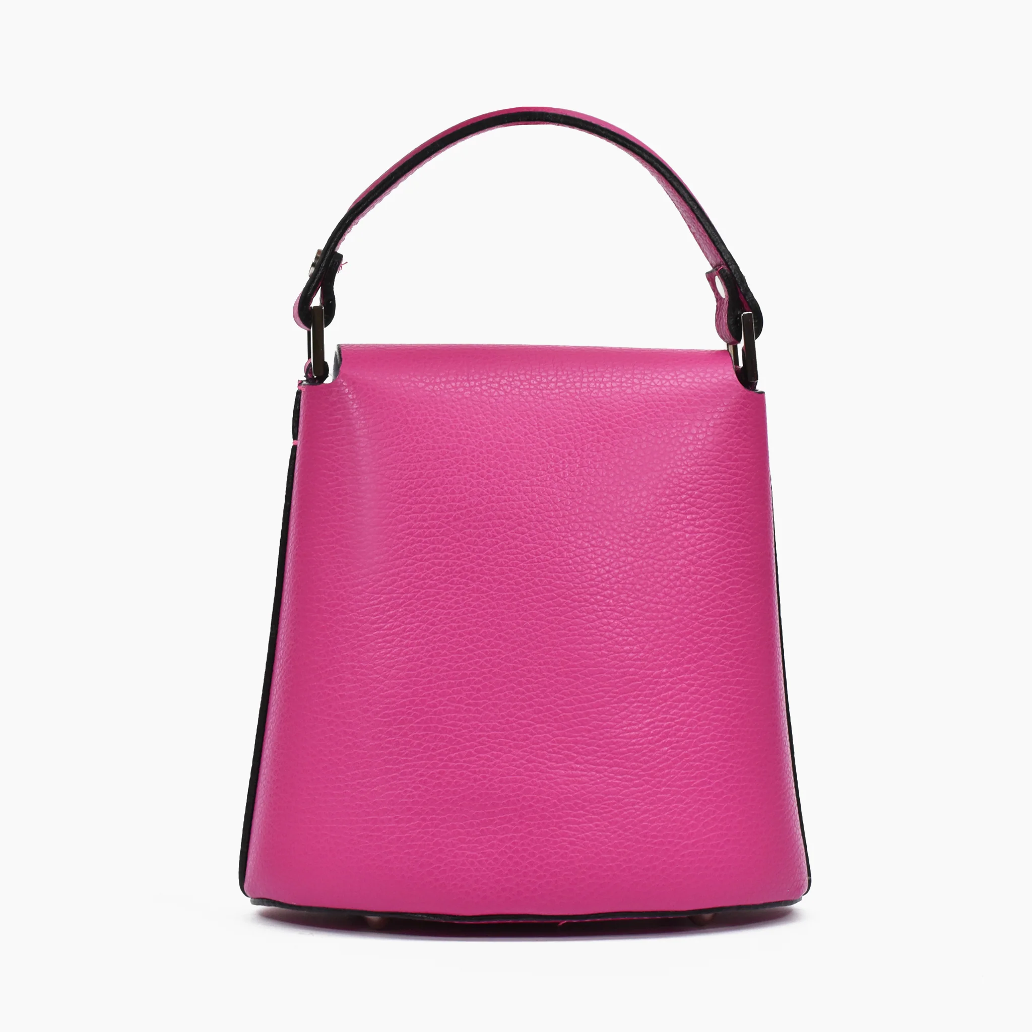 Borsa annalisa in pelle - fucsia - Image 4