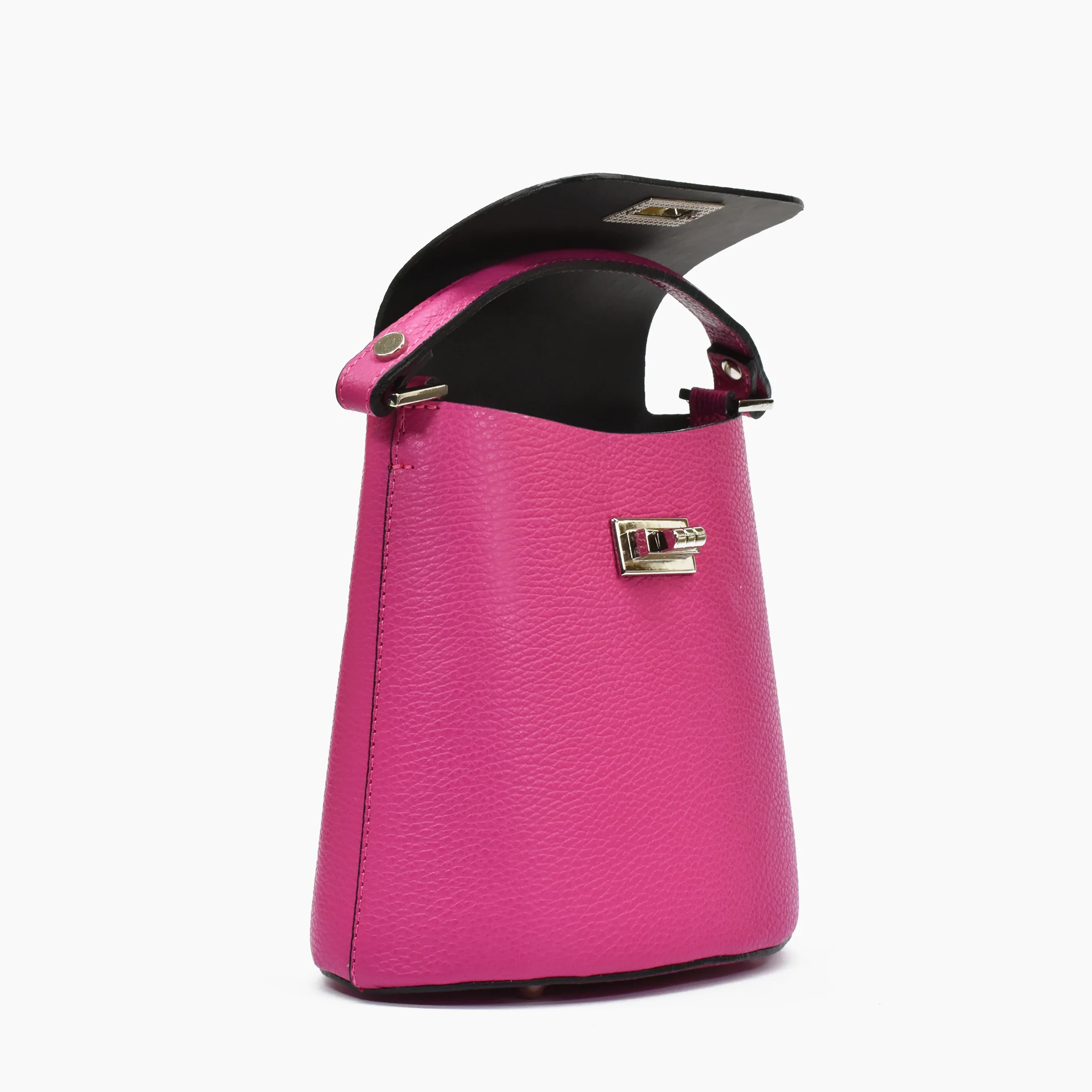 Borsa annalisa in pelle - fucsia - Image 5