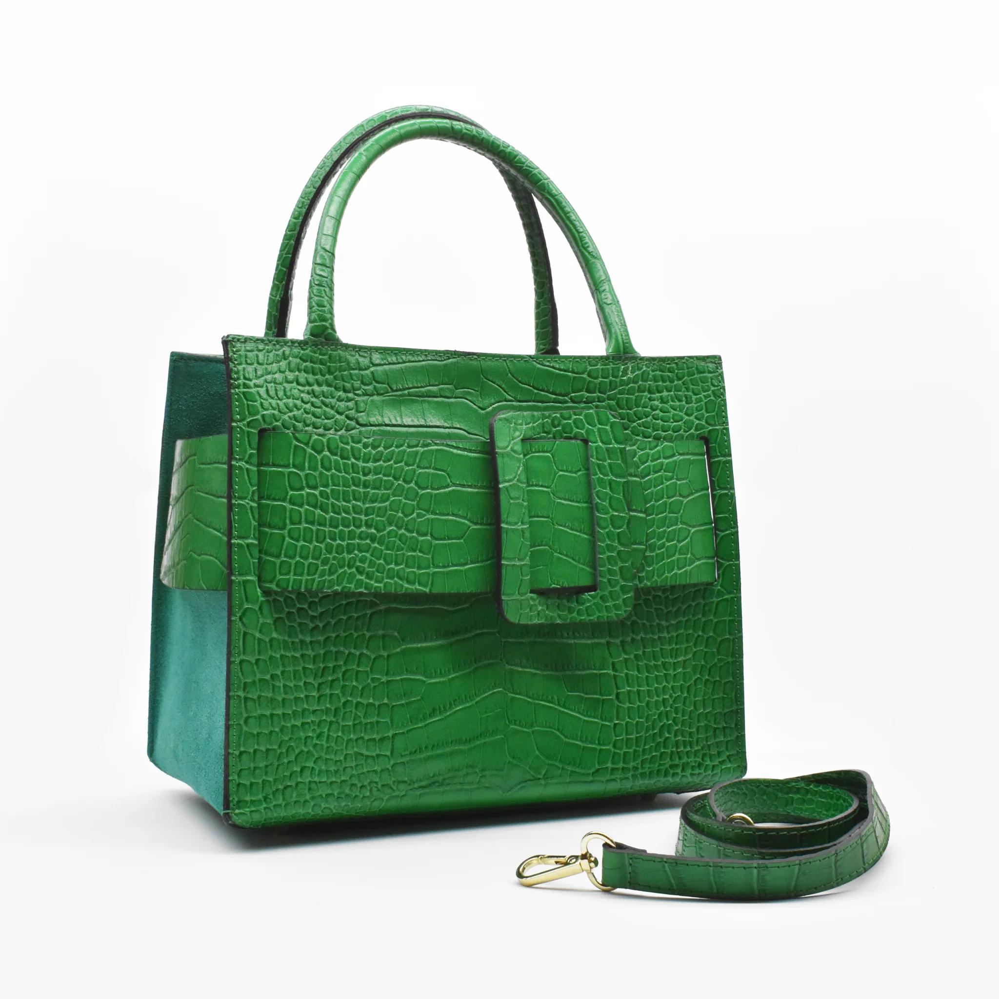Borsa belt in pelle - verde - Image 3