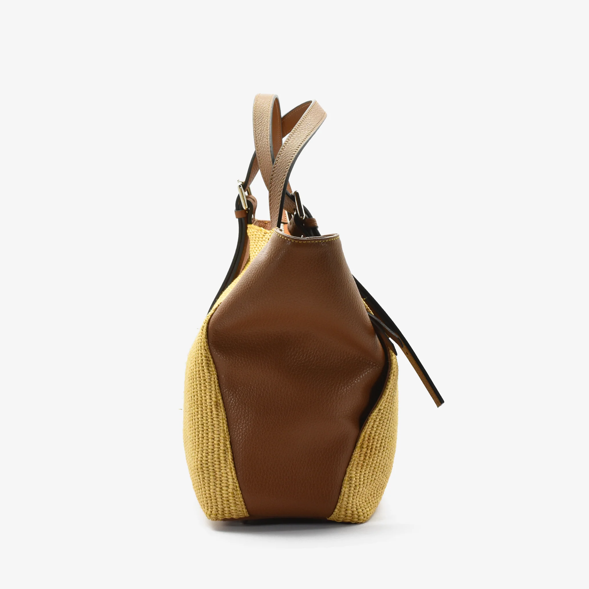 Borsa big pape in paglia rafia - cammello - Image 6