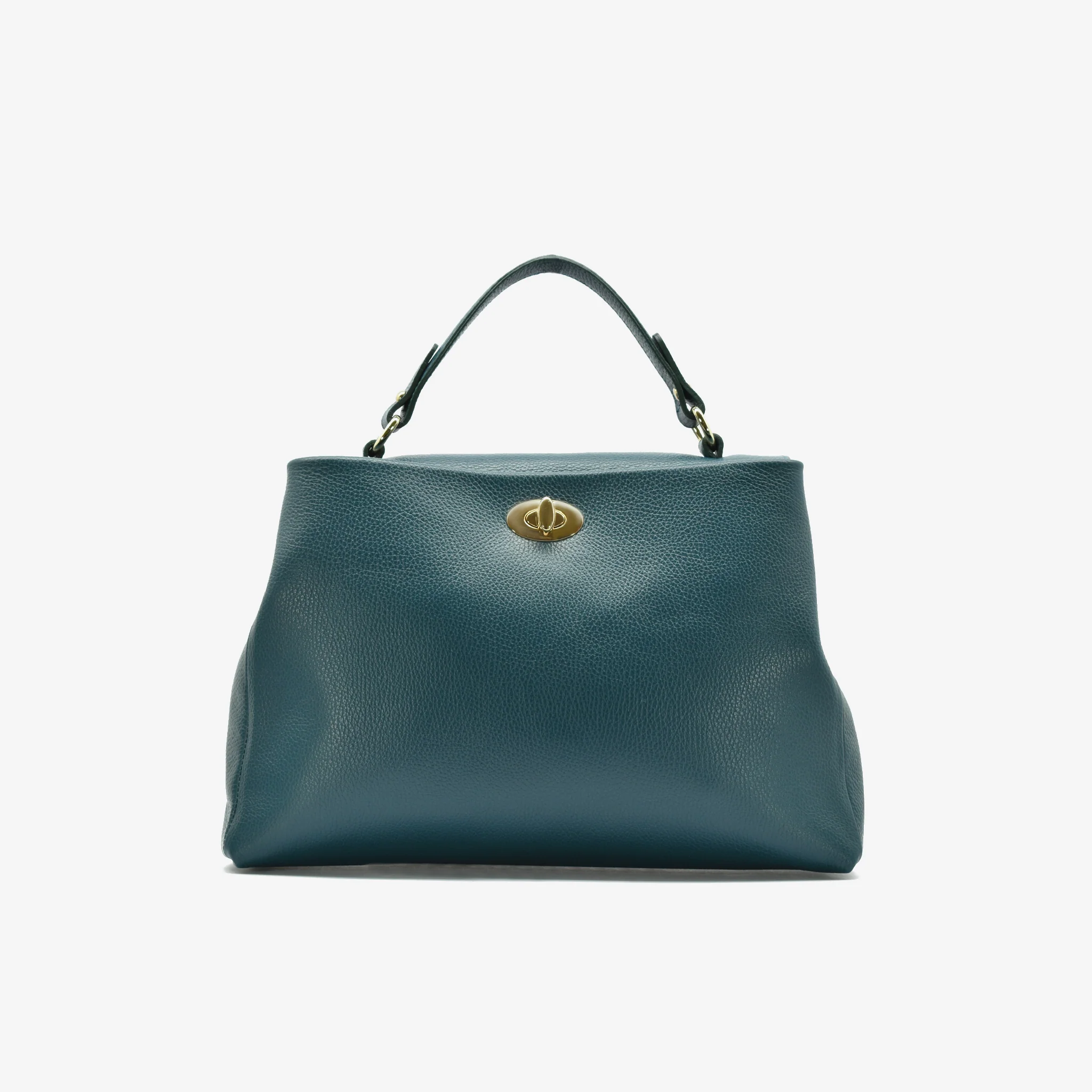 Borsa Classic in pelle - ottanio