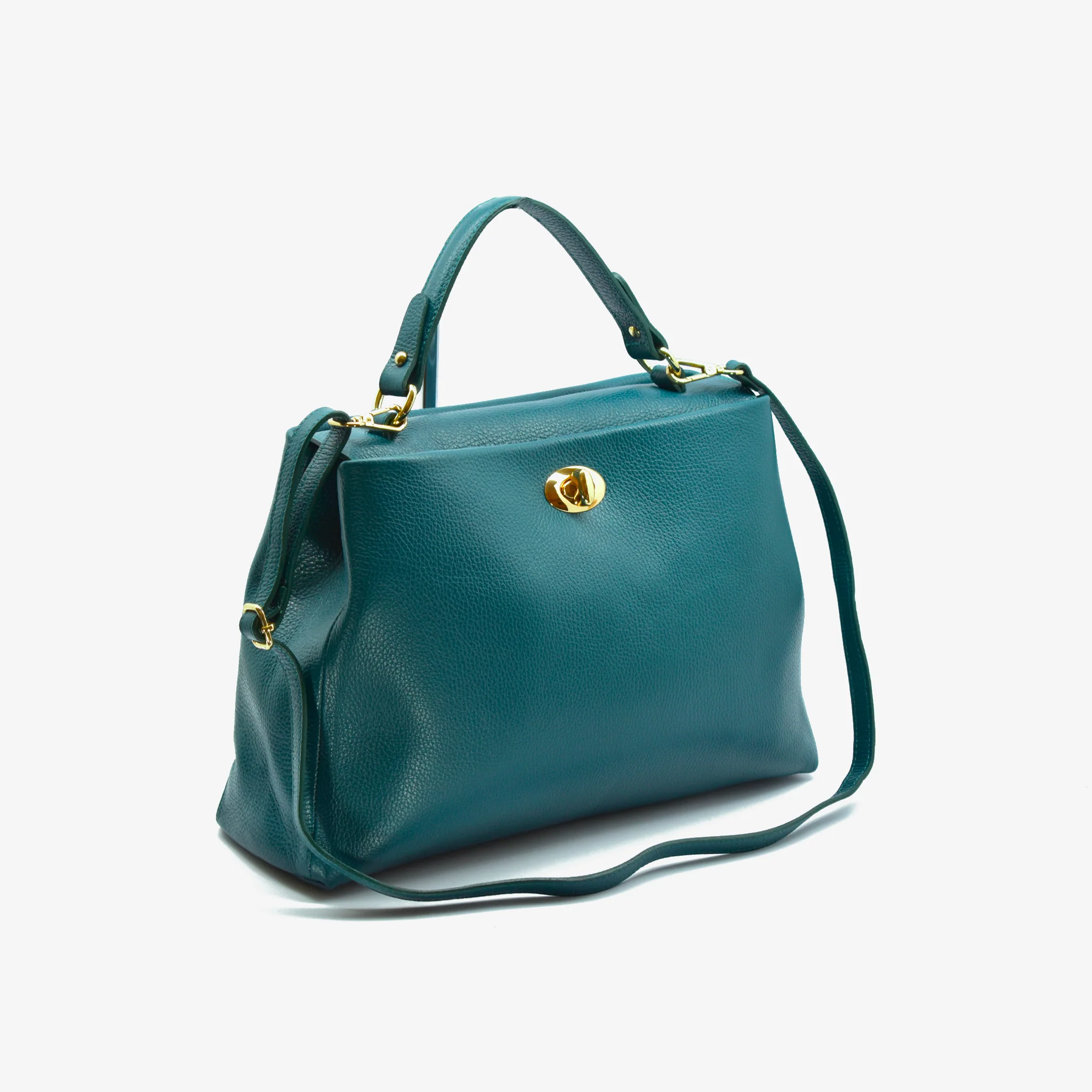 Borsa Classic in pelle - ottanio - Image 4
