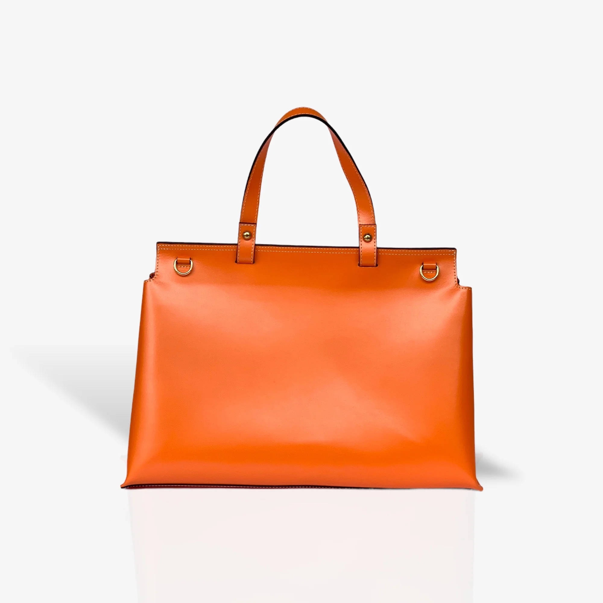 Borsa big cappuccio in pelle - Image 5