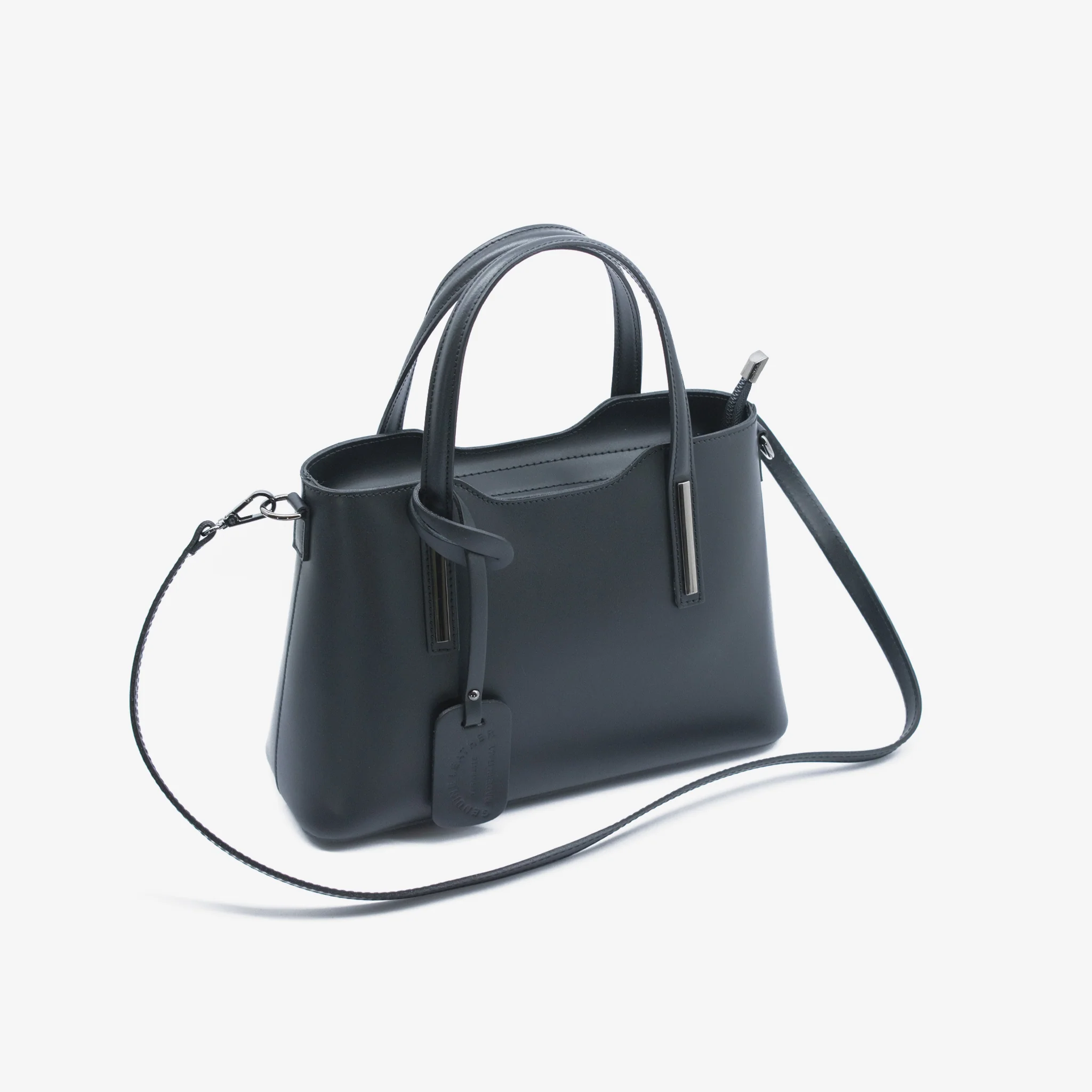 Borsa Elegant in pelle - nero - Image 3