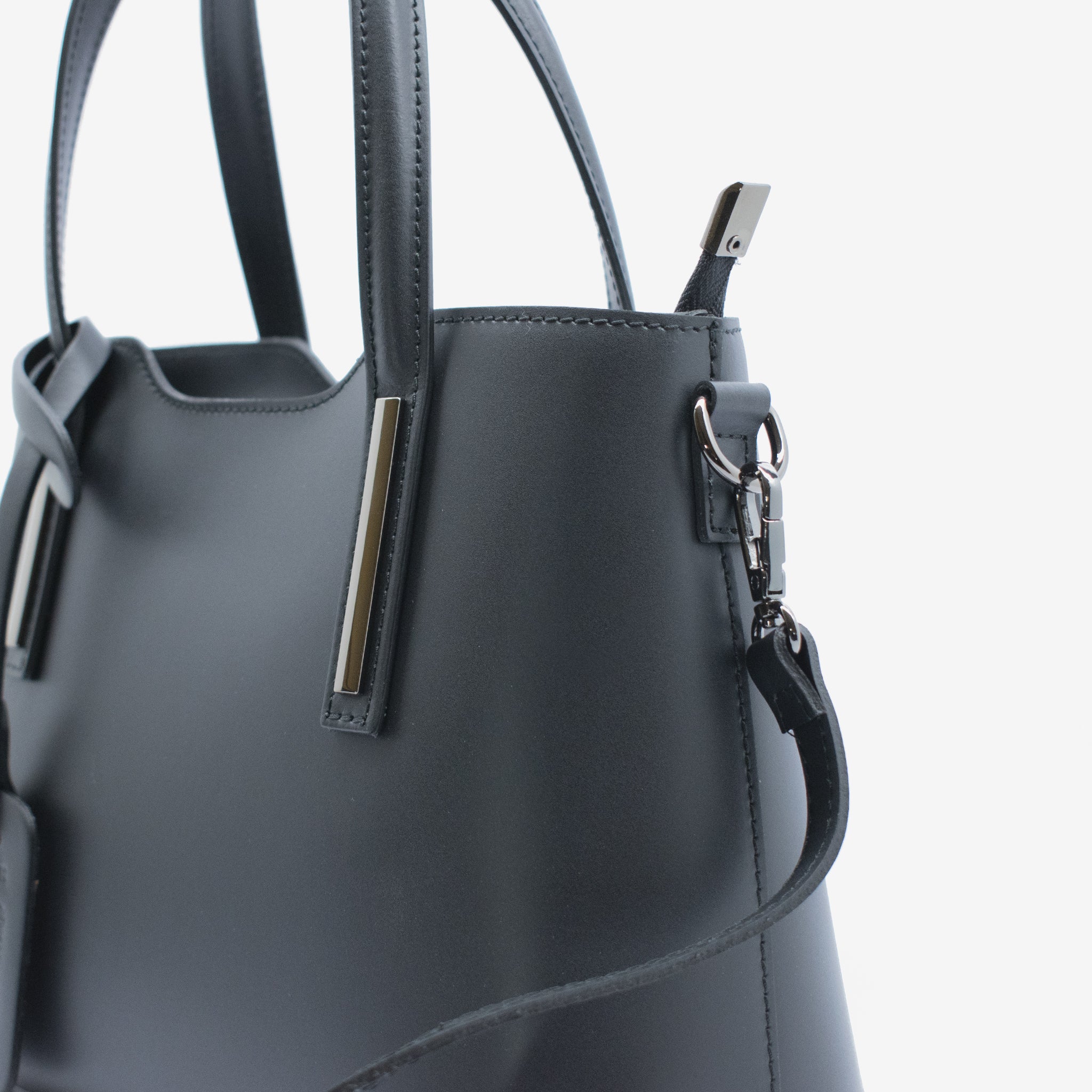 Borsa Elegant in pelle - nero - Image 4