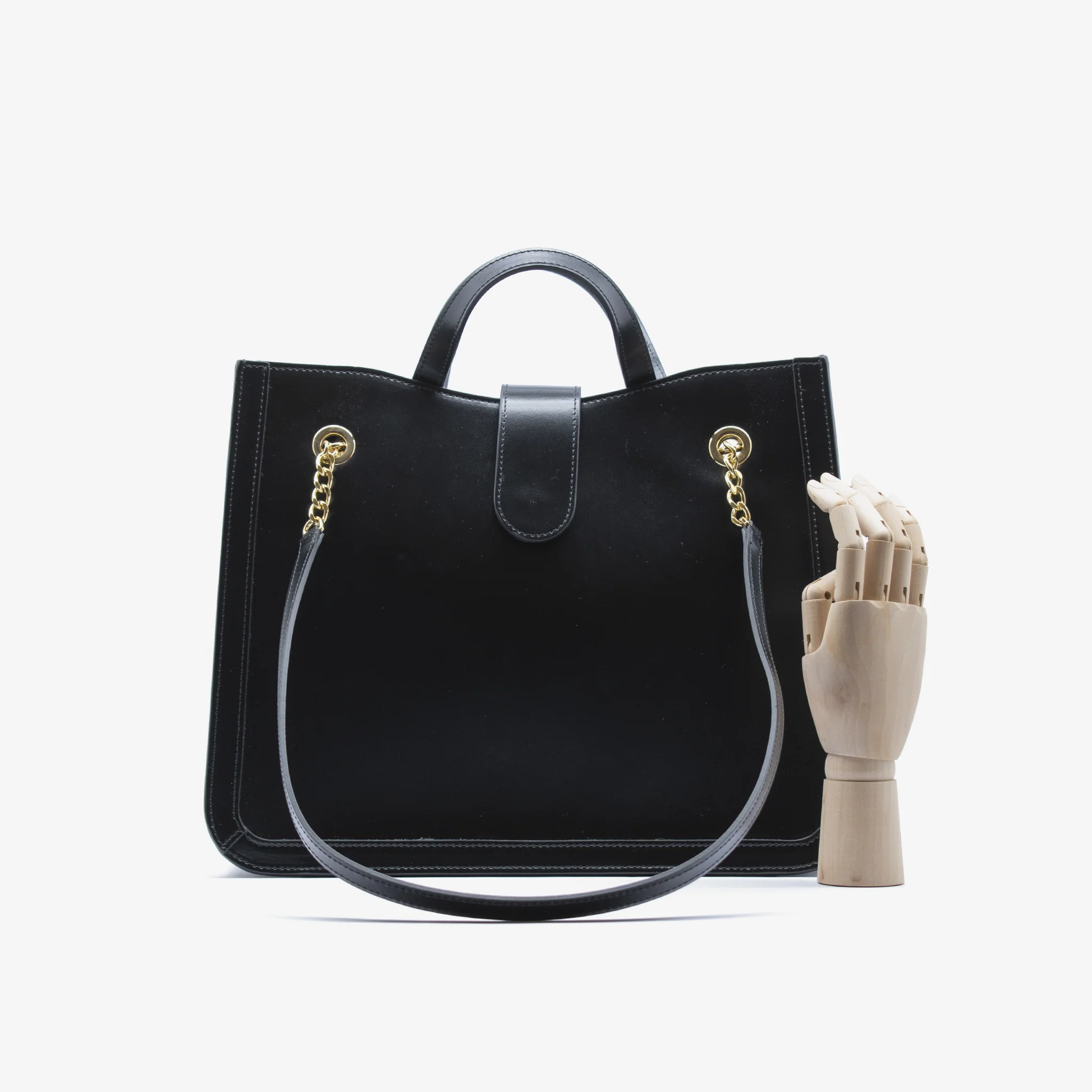 Borsa gala in pelle - nero - Image 5