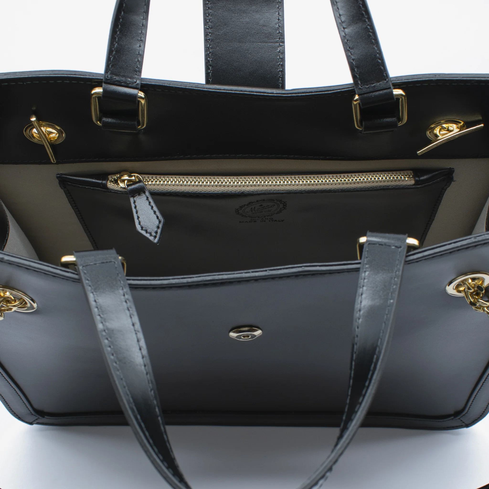 Borsa gala in pelle - nero - Image 6