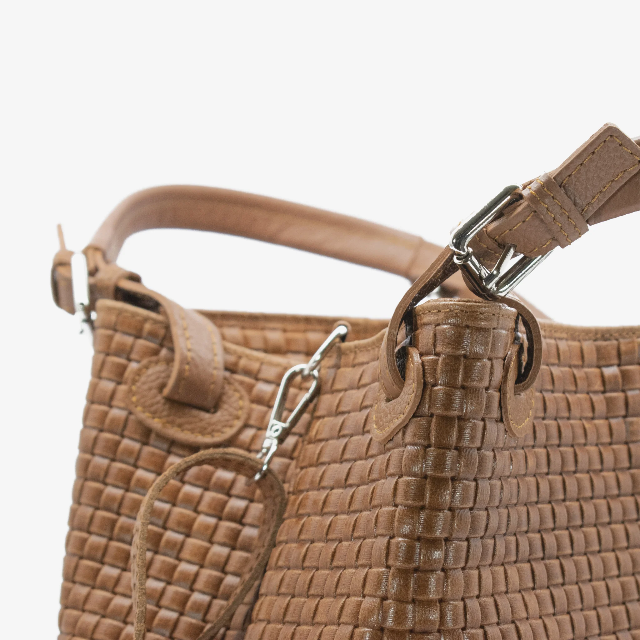 Borsa Cross in pelle - cammello - Image 4
