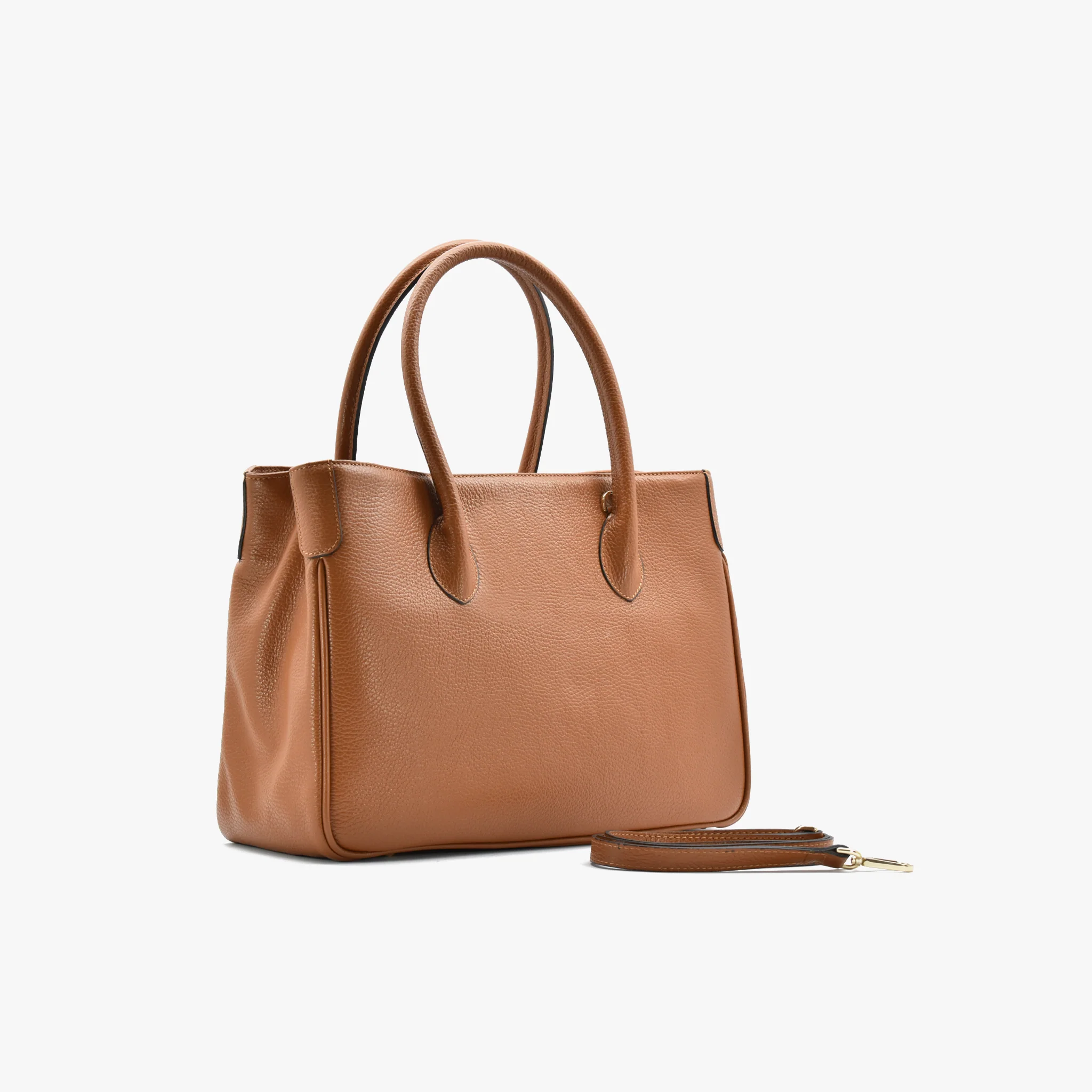 Borsa Iris in pelle - cammello - Image 3
