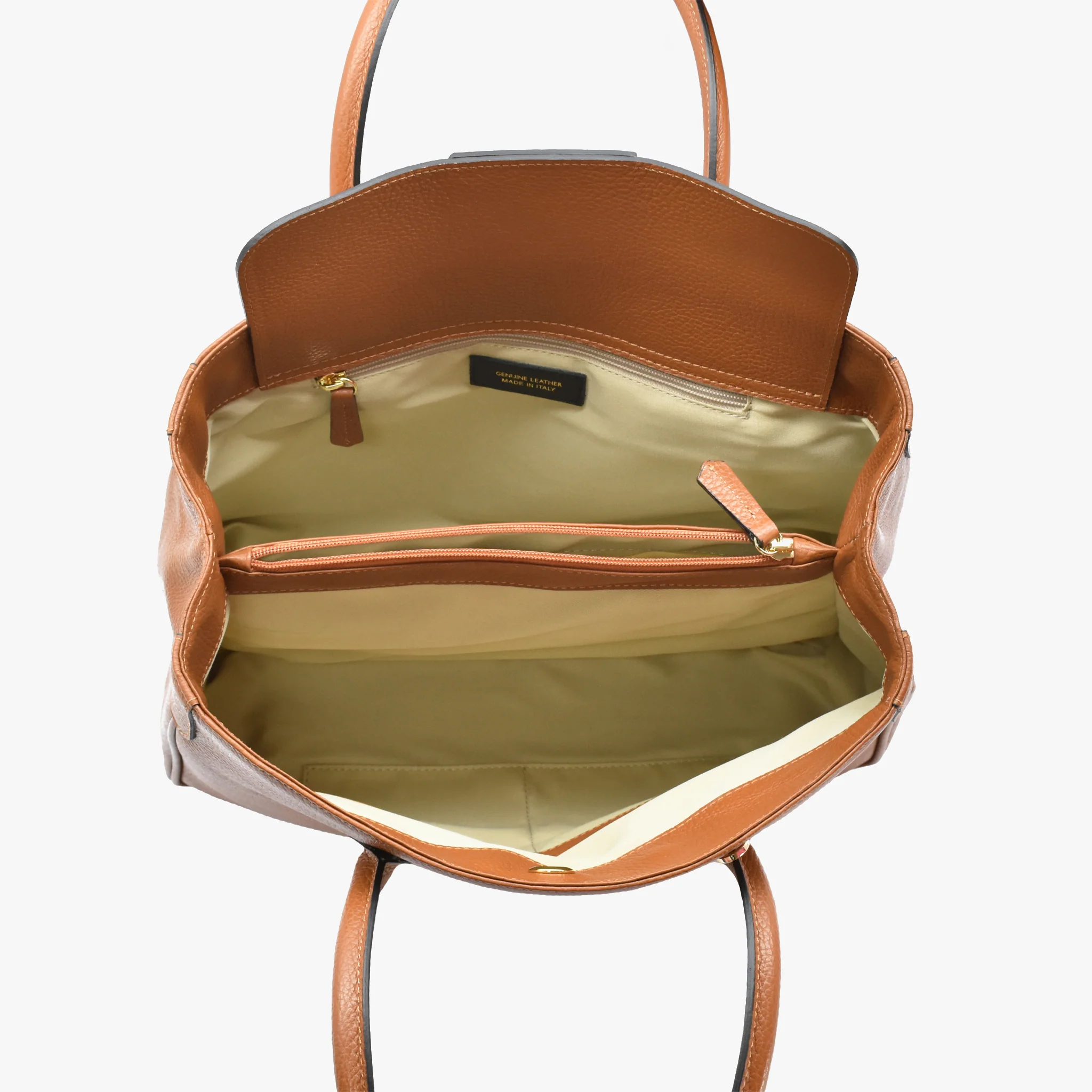 Borsa Iris in pelle - cammello - Image 6
