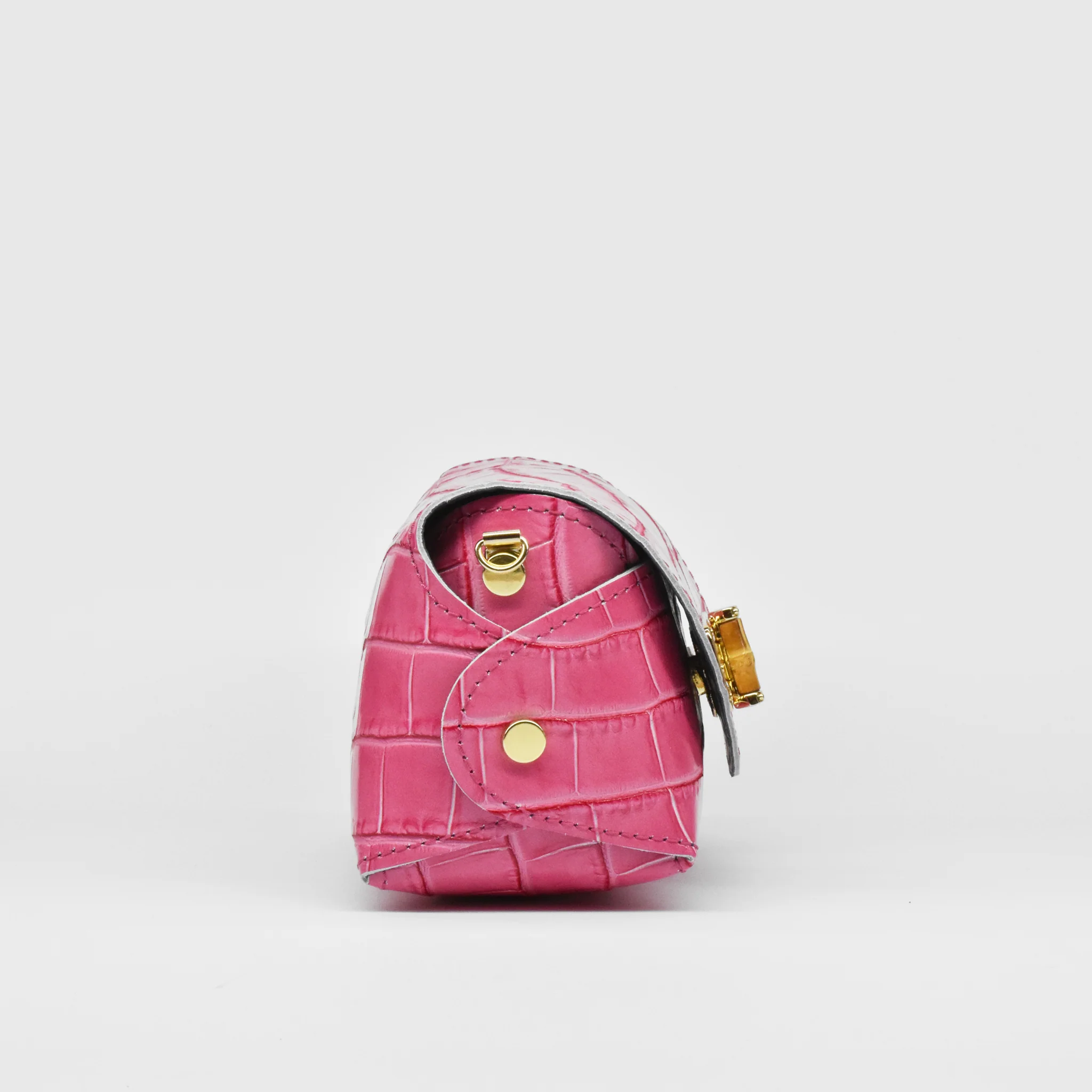 Mini Bag in pelle - fucsia - Image 4