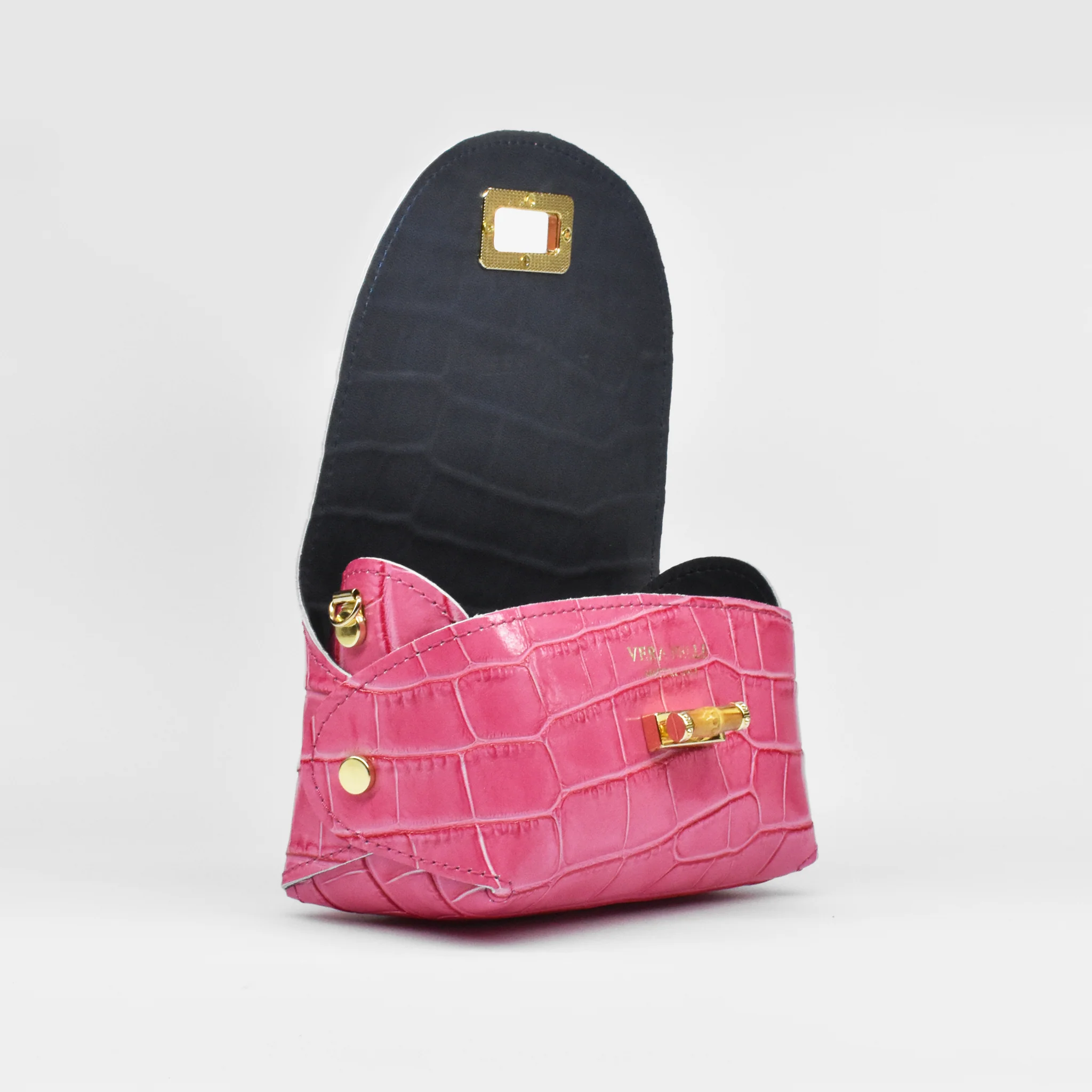 Mini Bag in pelle - fucsia - Image 5