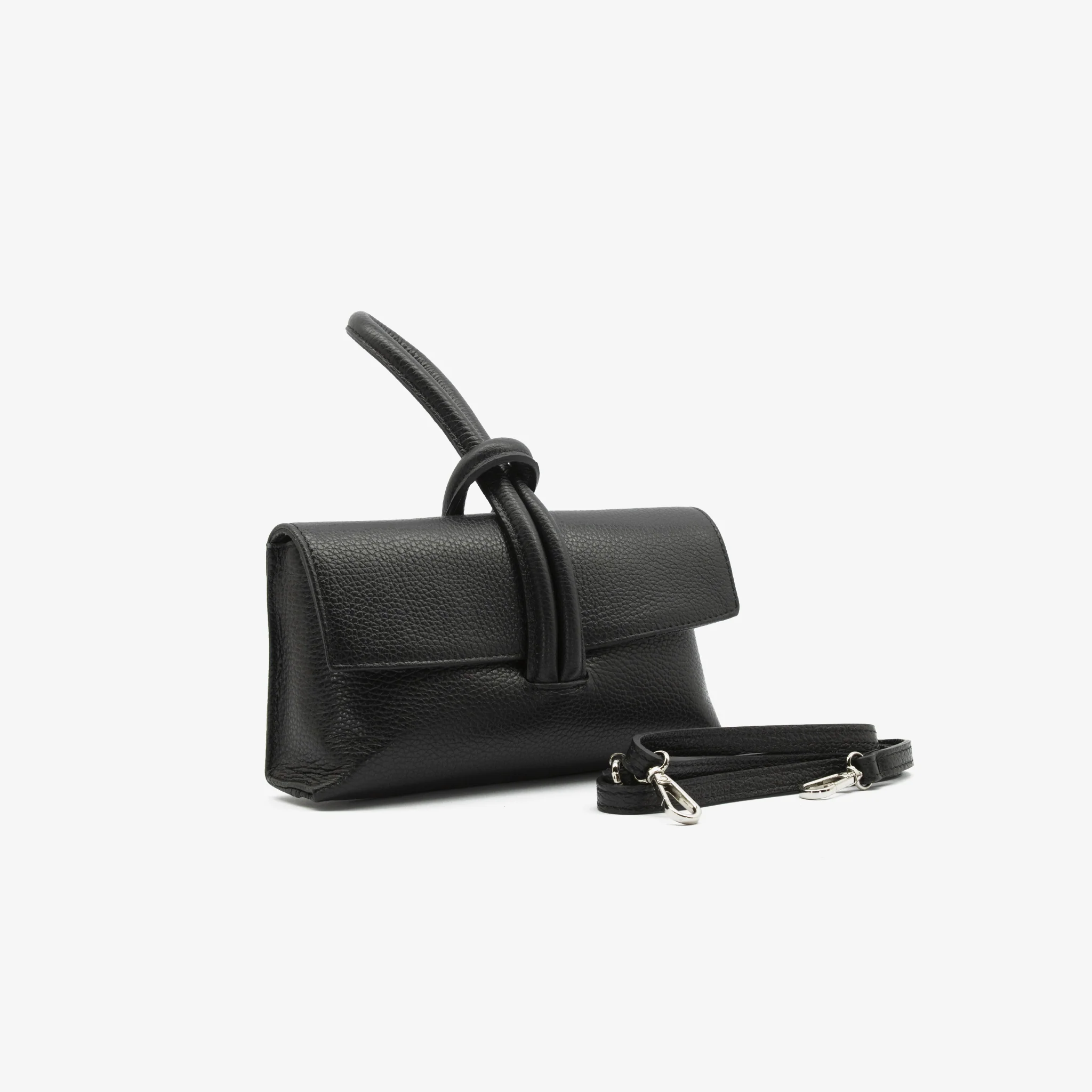 Pochette bracciale in pelle - nero - Image 3