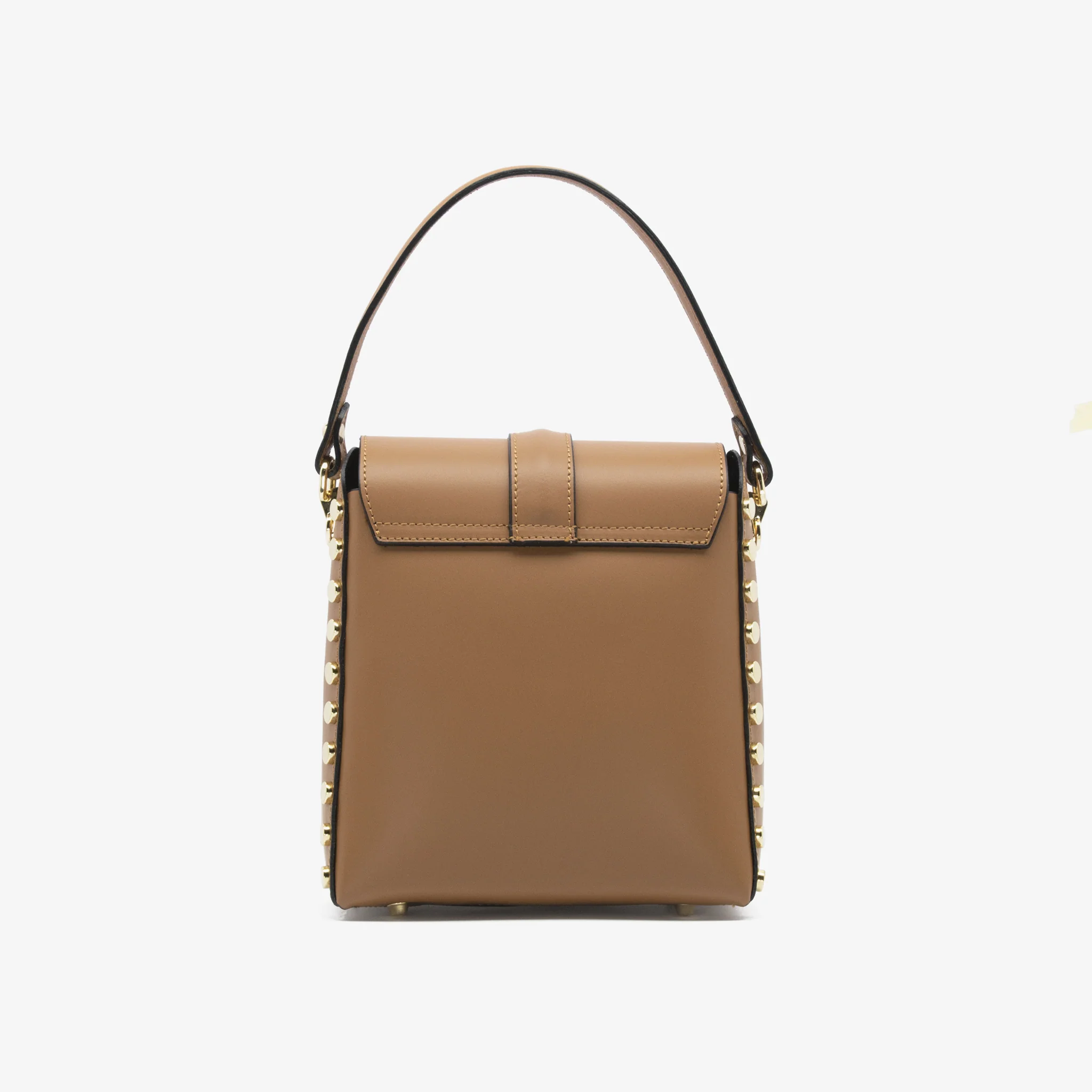 Borsa rita in pelle - cammello - Image 6