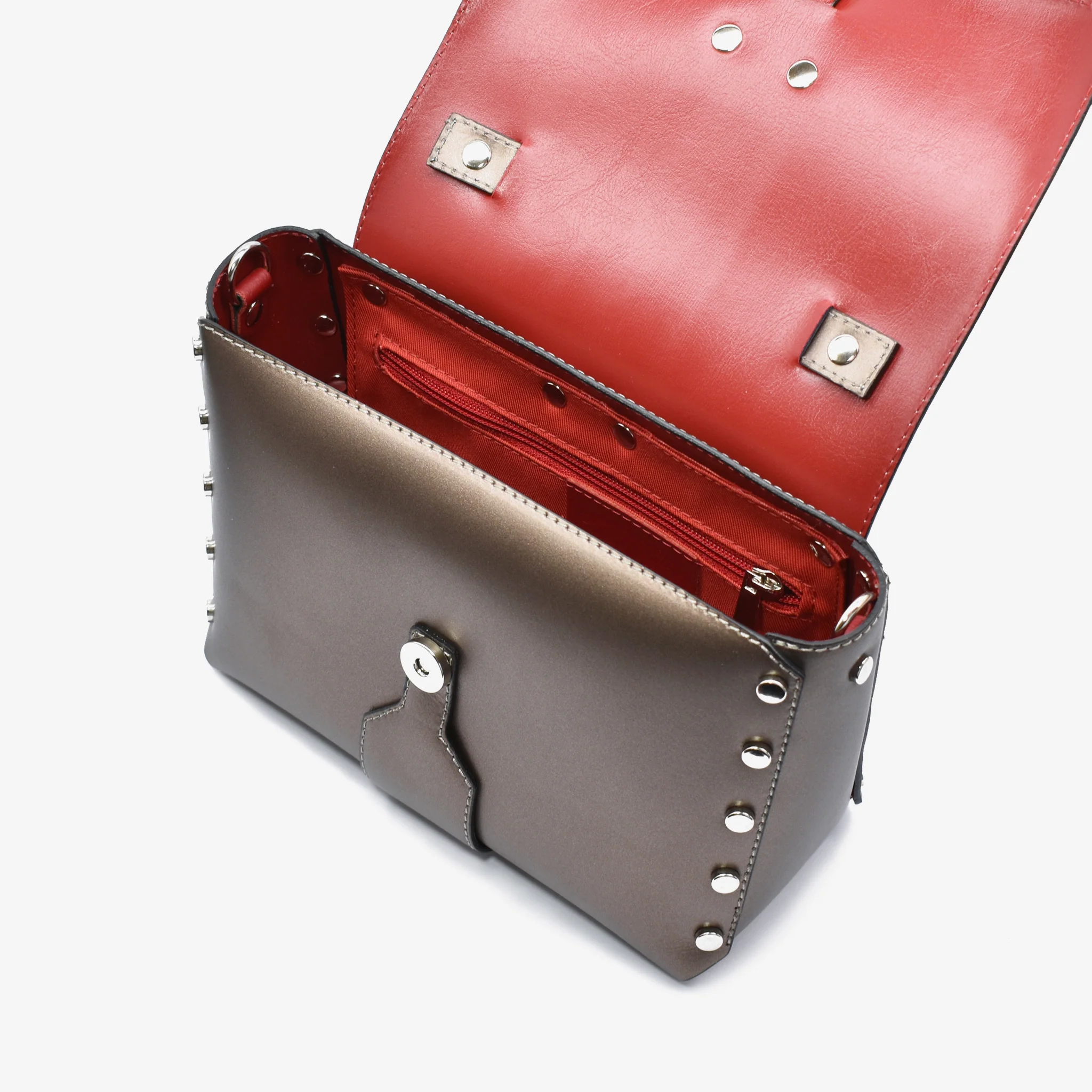 Borsa Rita in pelle - bronzo - Image 5