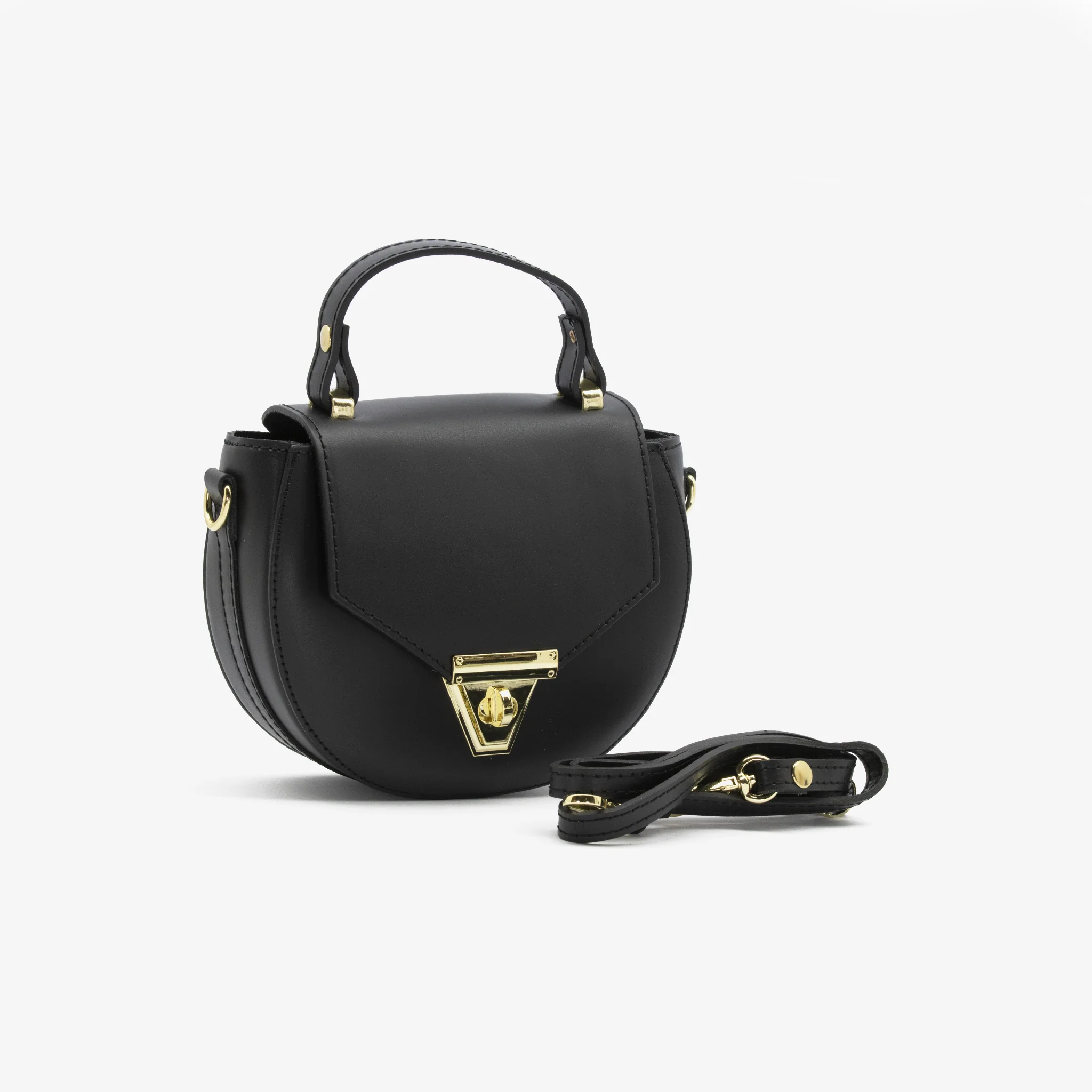 Borsa saddle in pelle - nero - Image 2