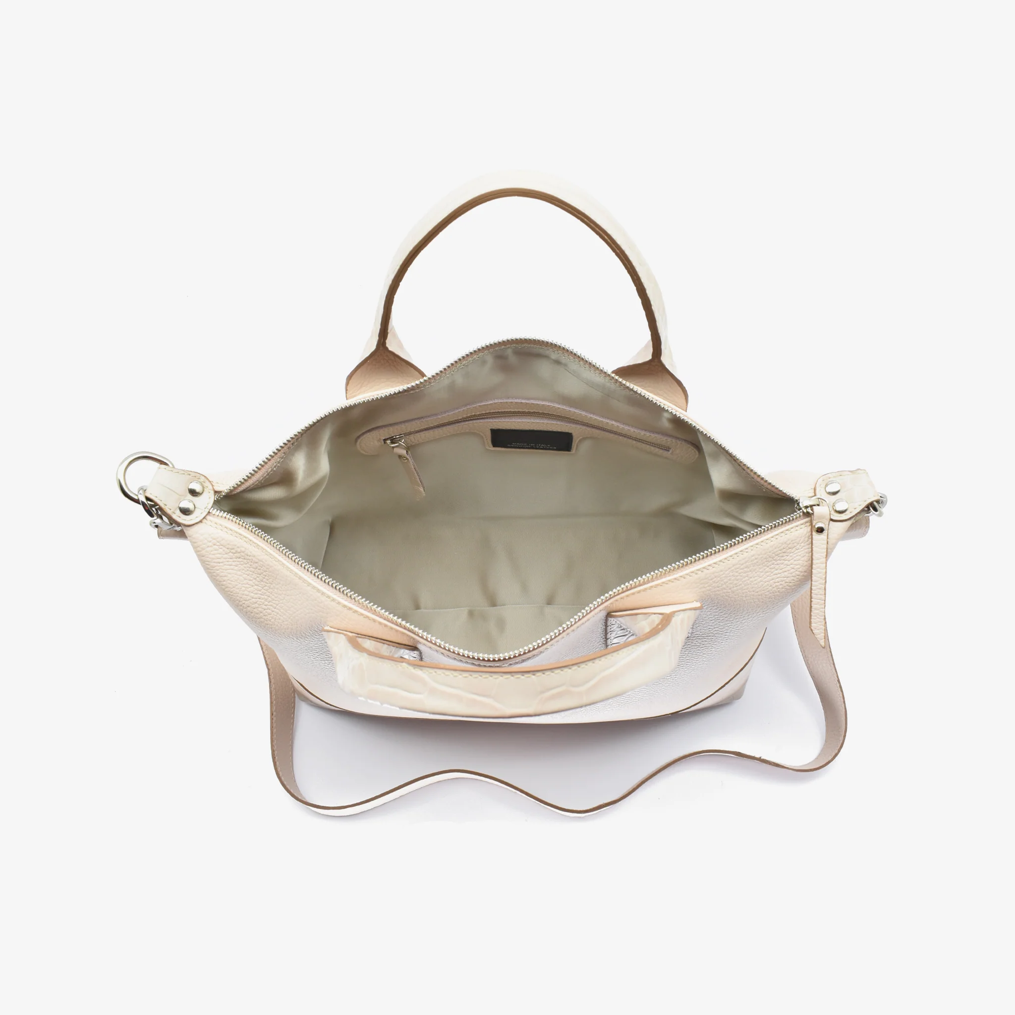 Borsa sarda in pelle - sabbia - Image 6