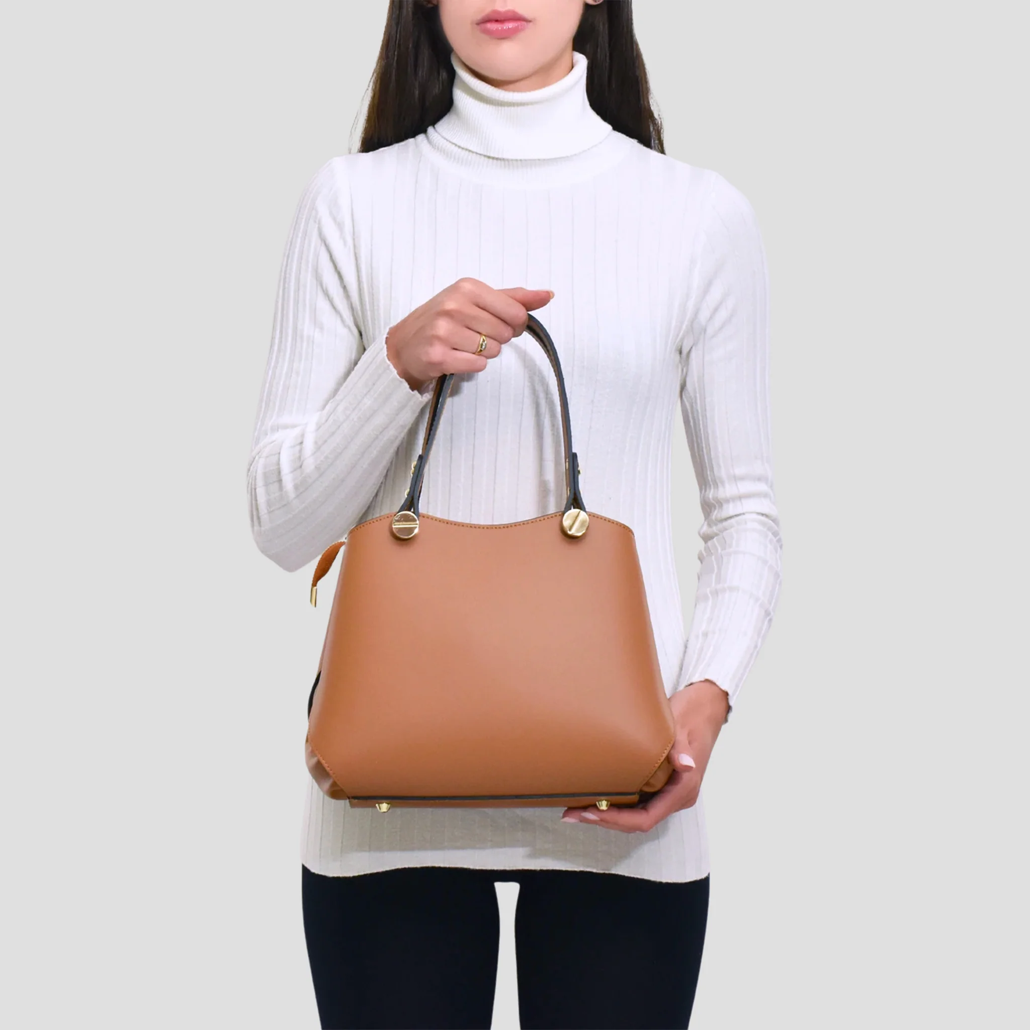 Borsa Scudo in pelle - Image 2
