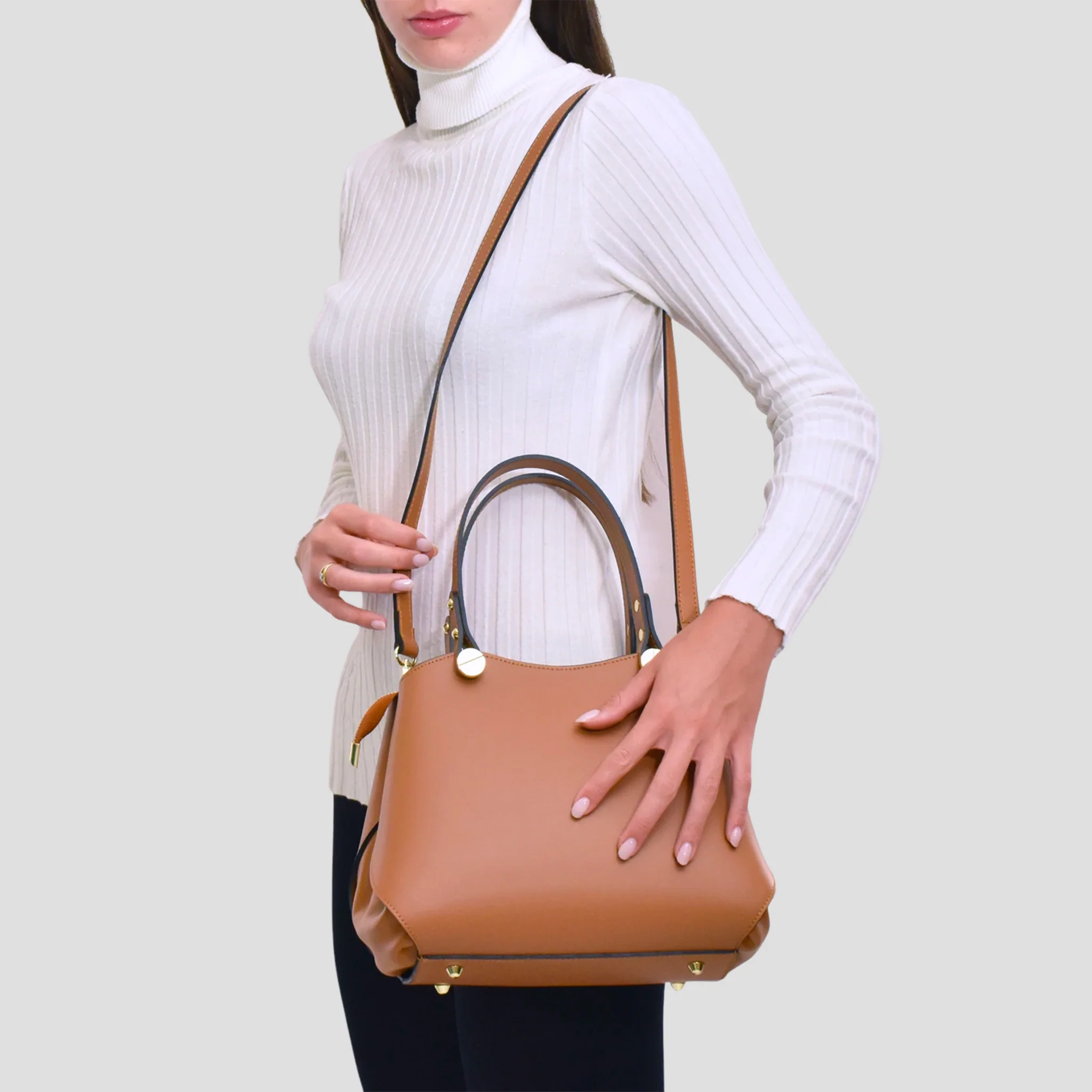 Borsa Scudo in pelle - Image 7