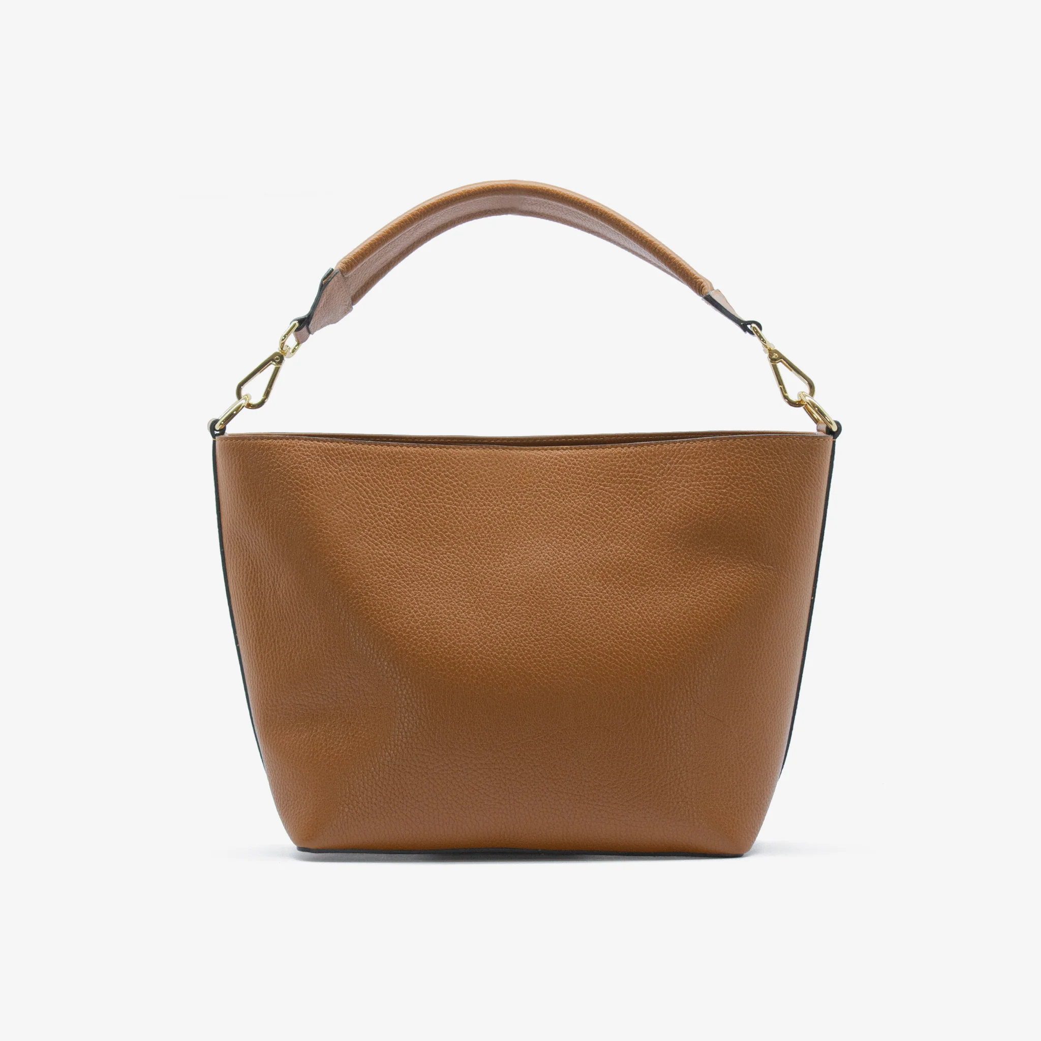 Borsa a secchiello in pelle