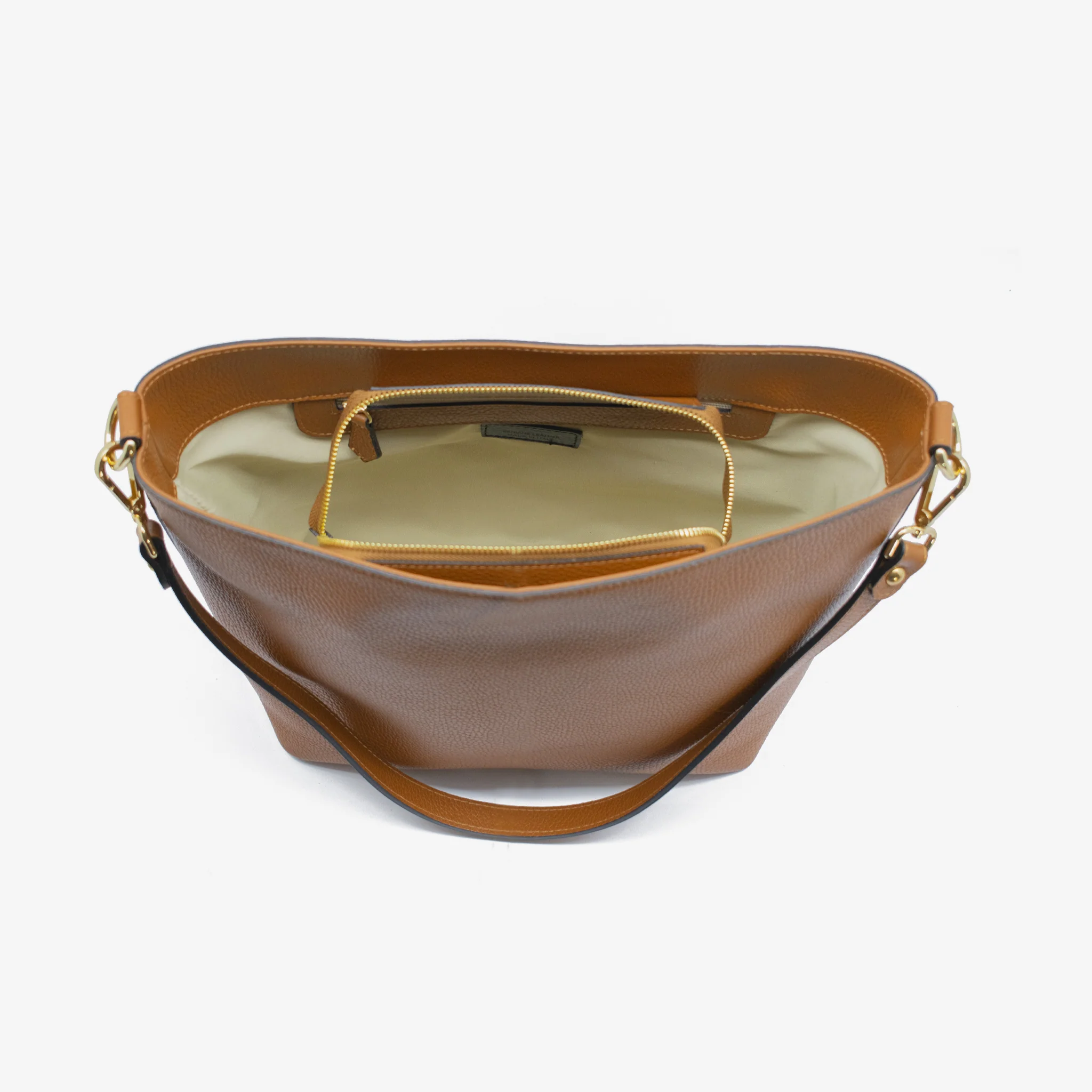 Borsa a secchiello in pelle - Image 5