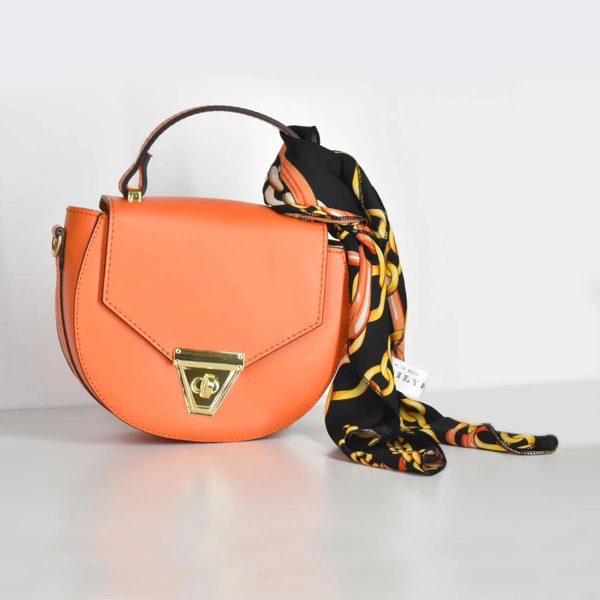 Borsa saddle in pelle - arancione - Image 5