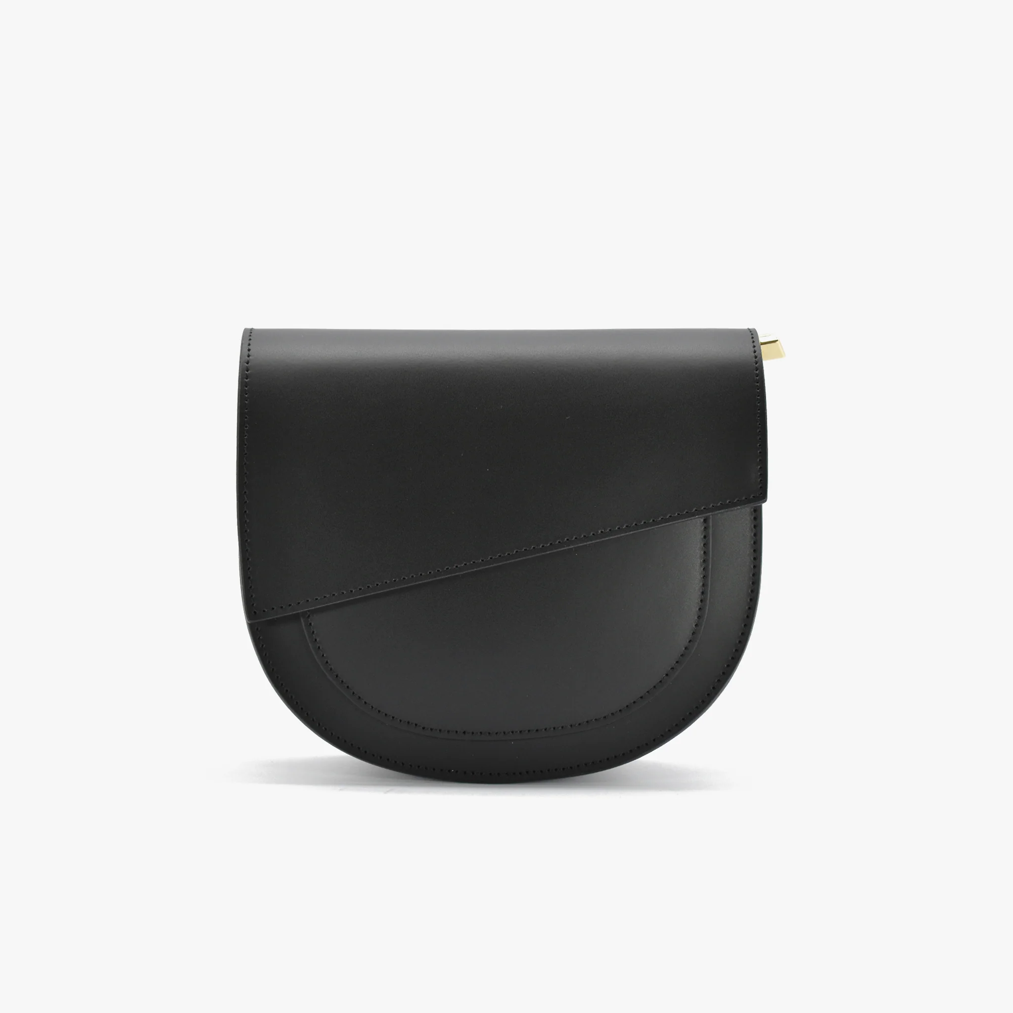 Borsa saddle in pelle - nero