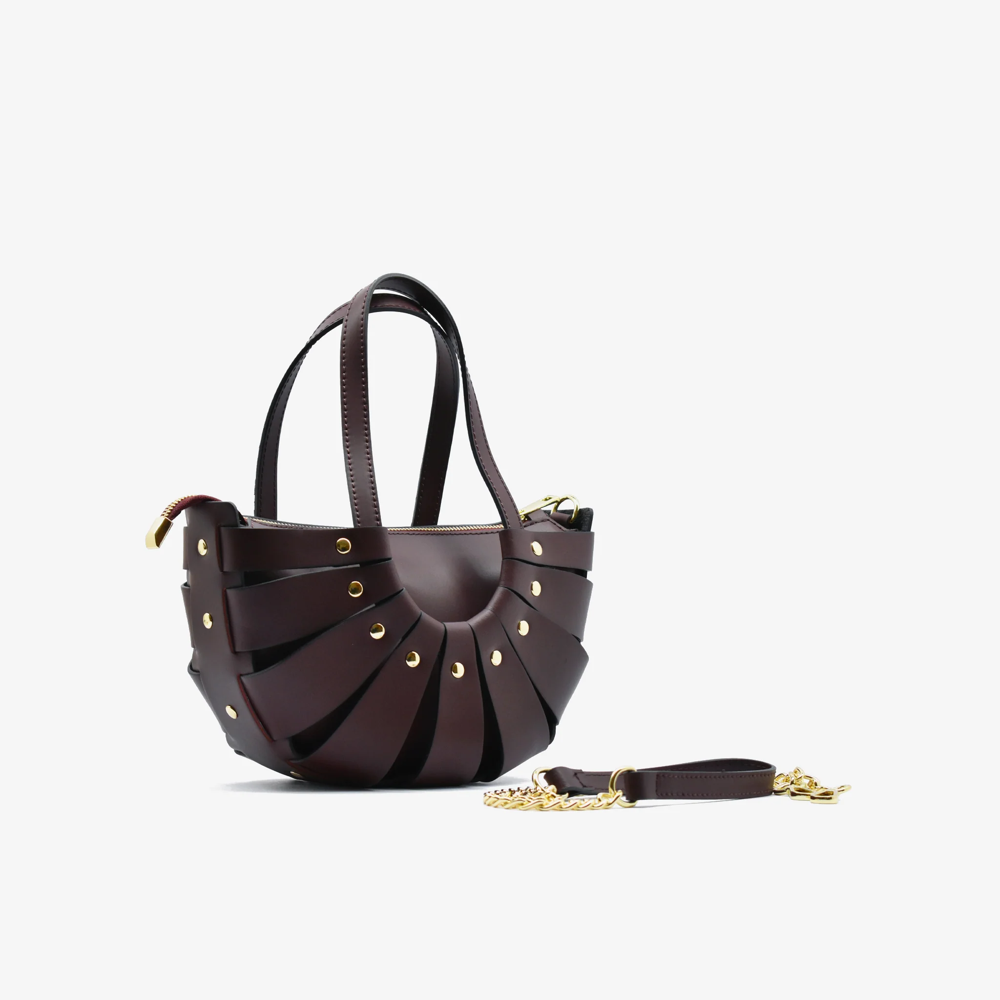 Borsa Spicchio in pelle - Image 2