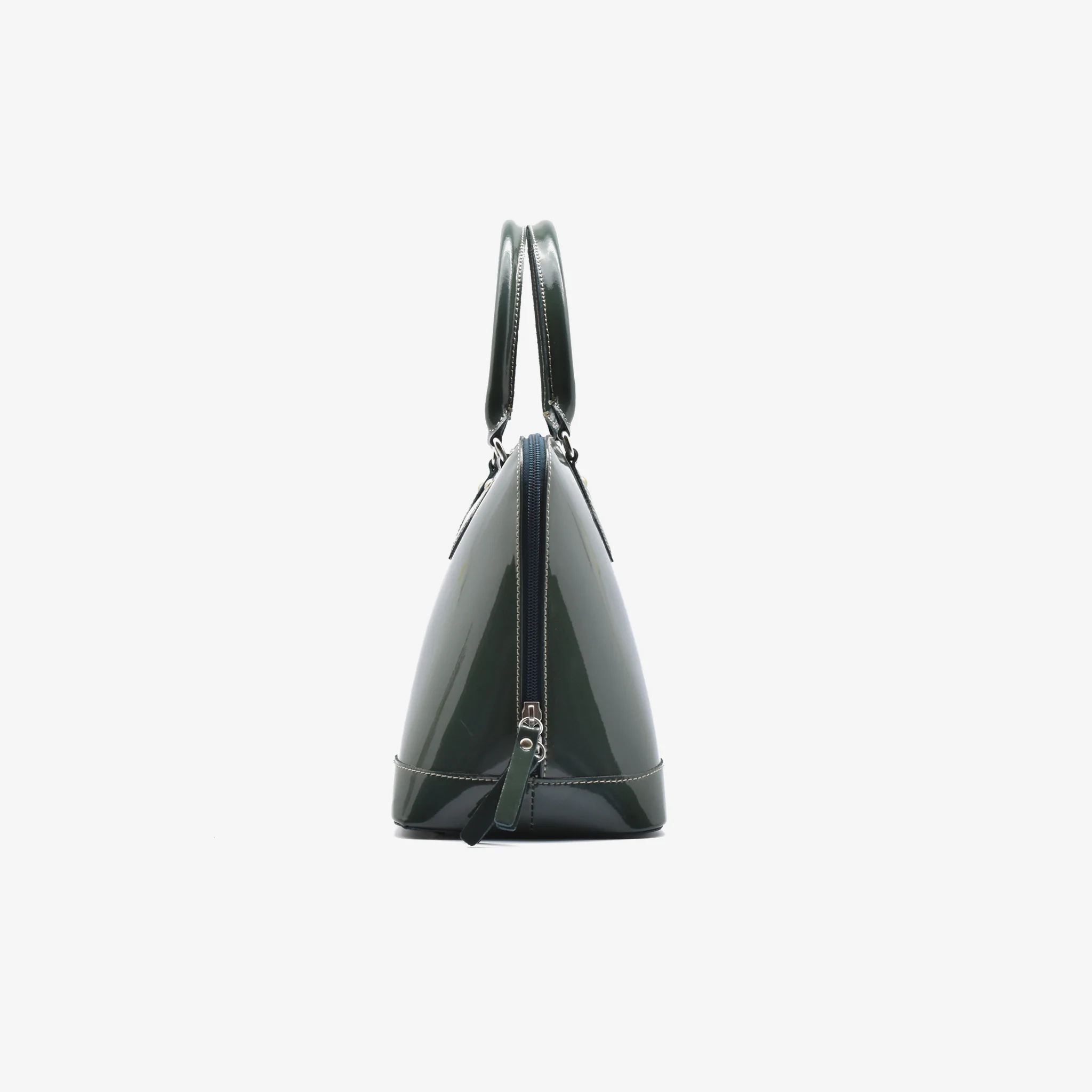 Borsa Vernice in pelle - verde - Image 3