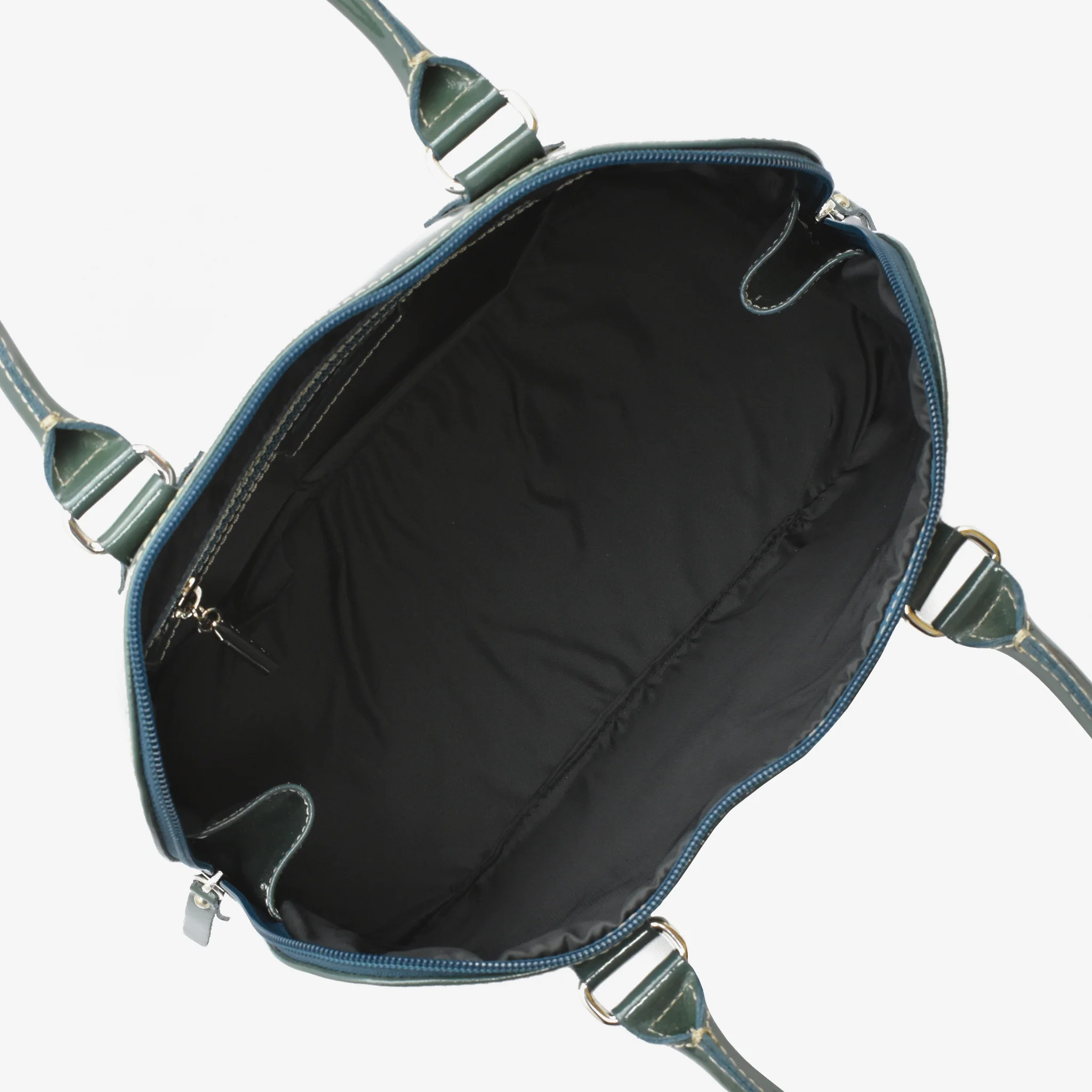Borsa Vernice in pelle - verde - Image 5