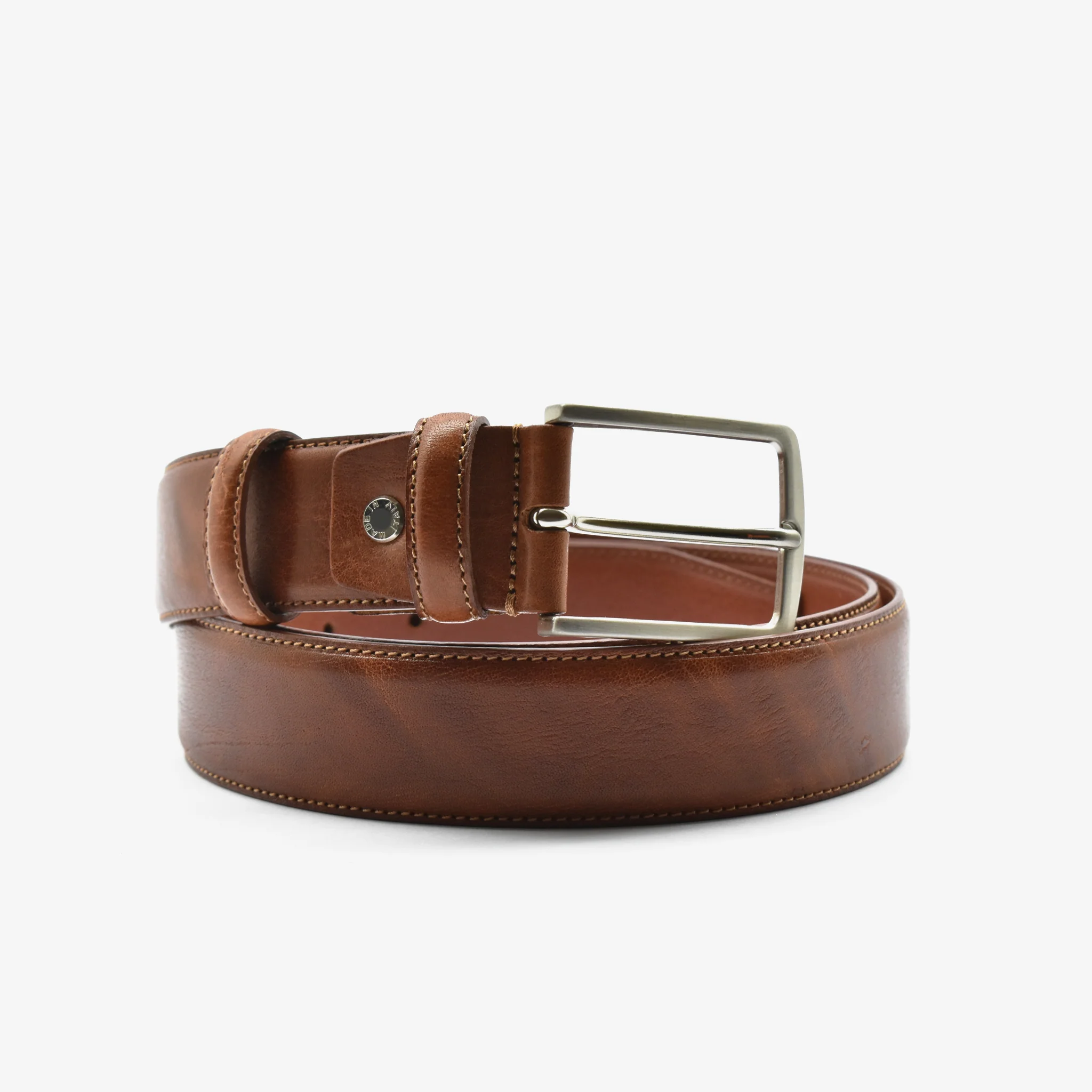 Cintura in pelle - marrone