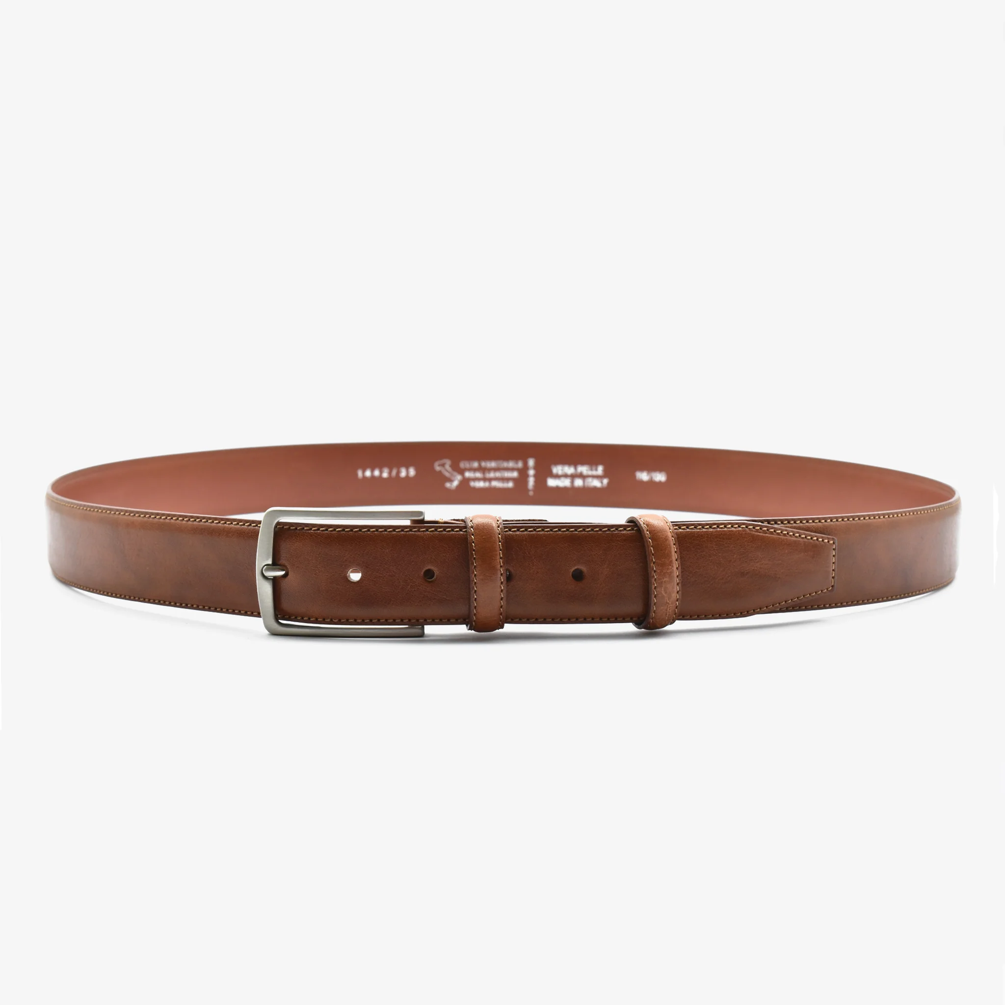 Cintura in pelle - marrone - Image 3