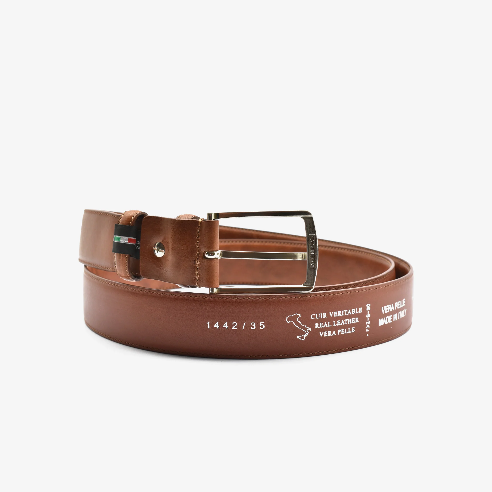 Cintura in pelle - marrone - Image 4