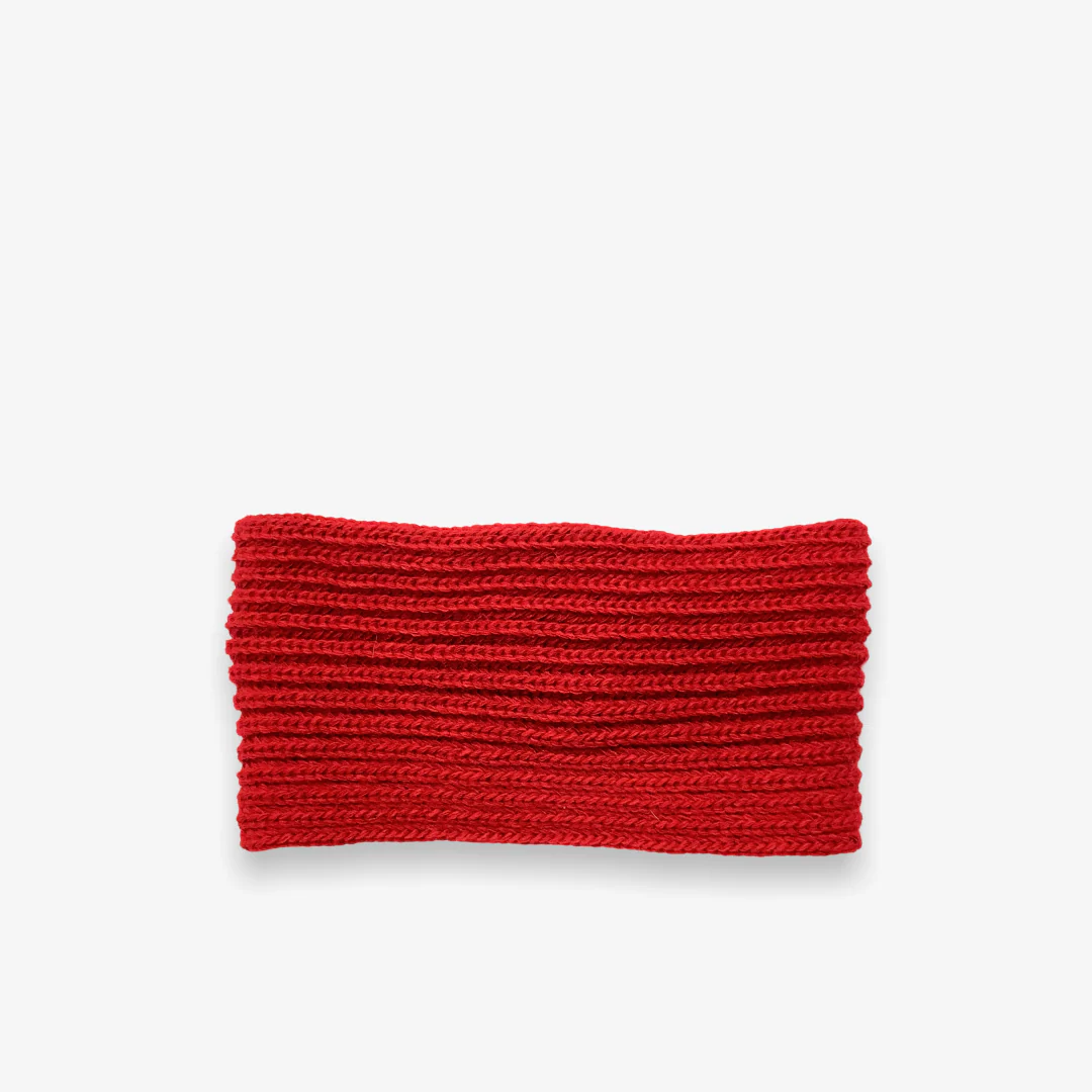 Fascia per capelli in lana - rosso - Image 2