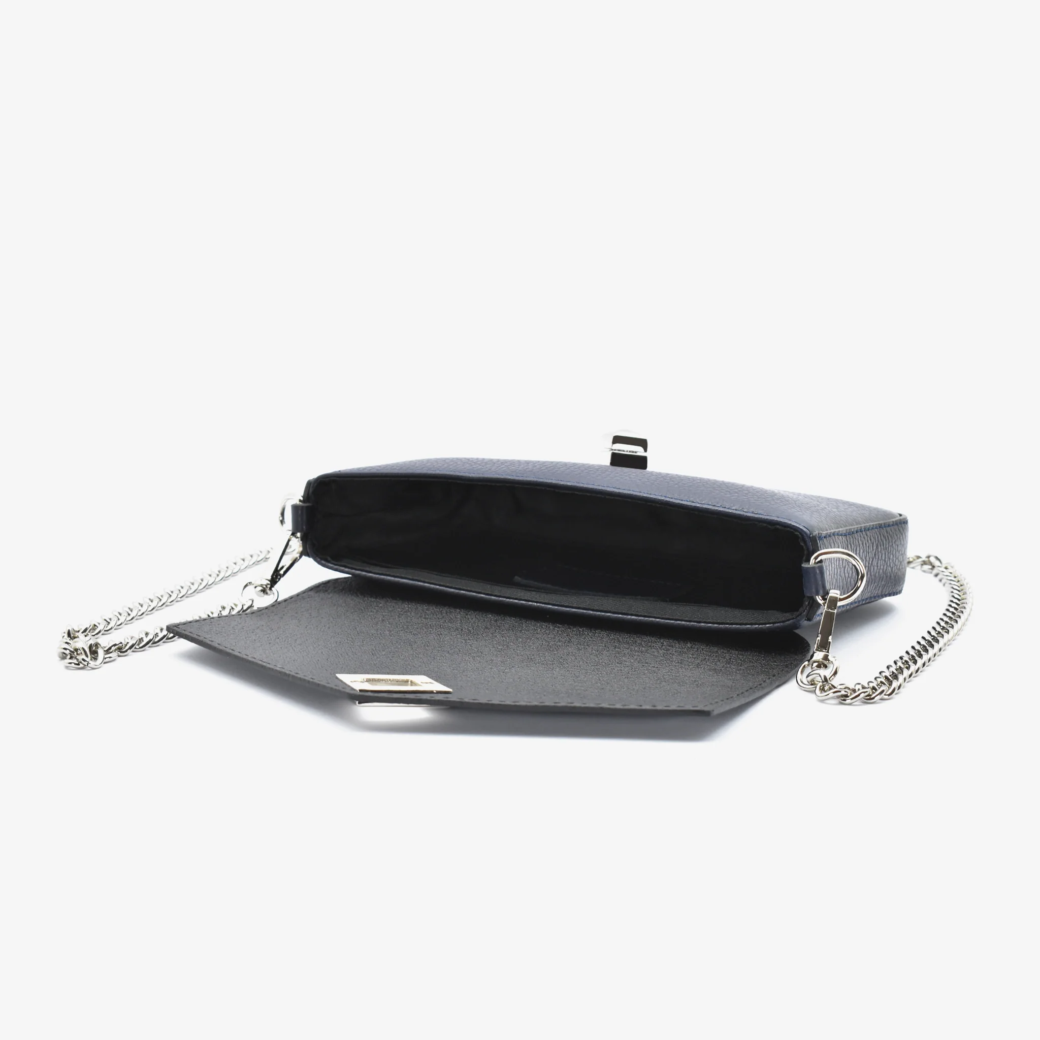 Mini bag in pelle - blu notte - Image 5