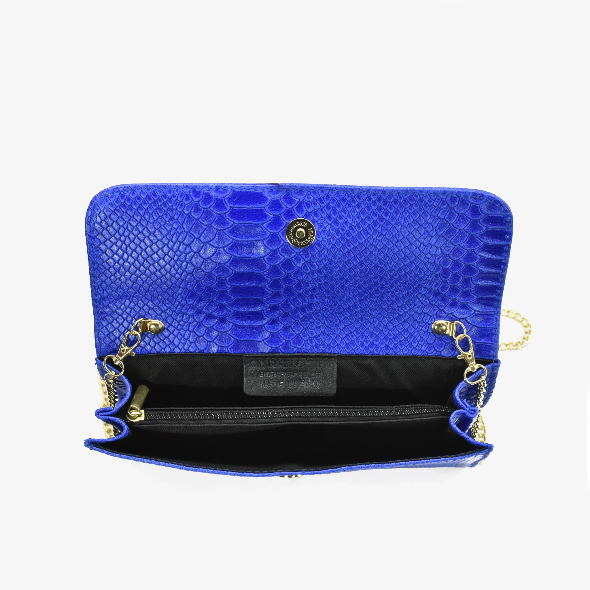 Pochette blue in pelle - Image 4