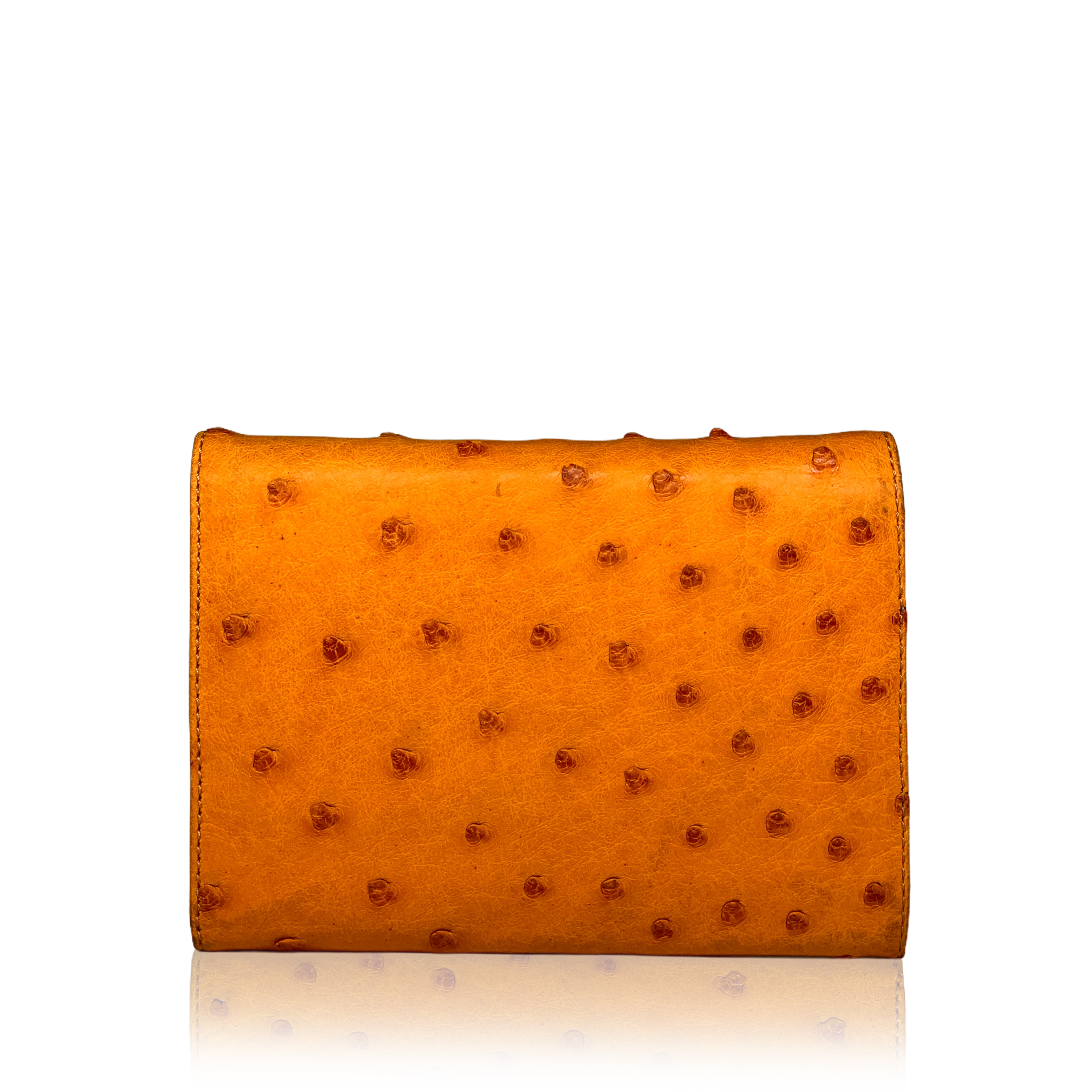 Portafoglio Orange in struzzo - arancione - Image 3