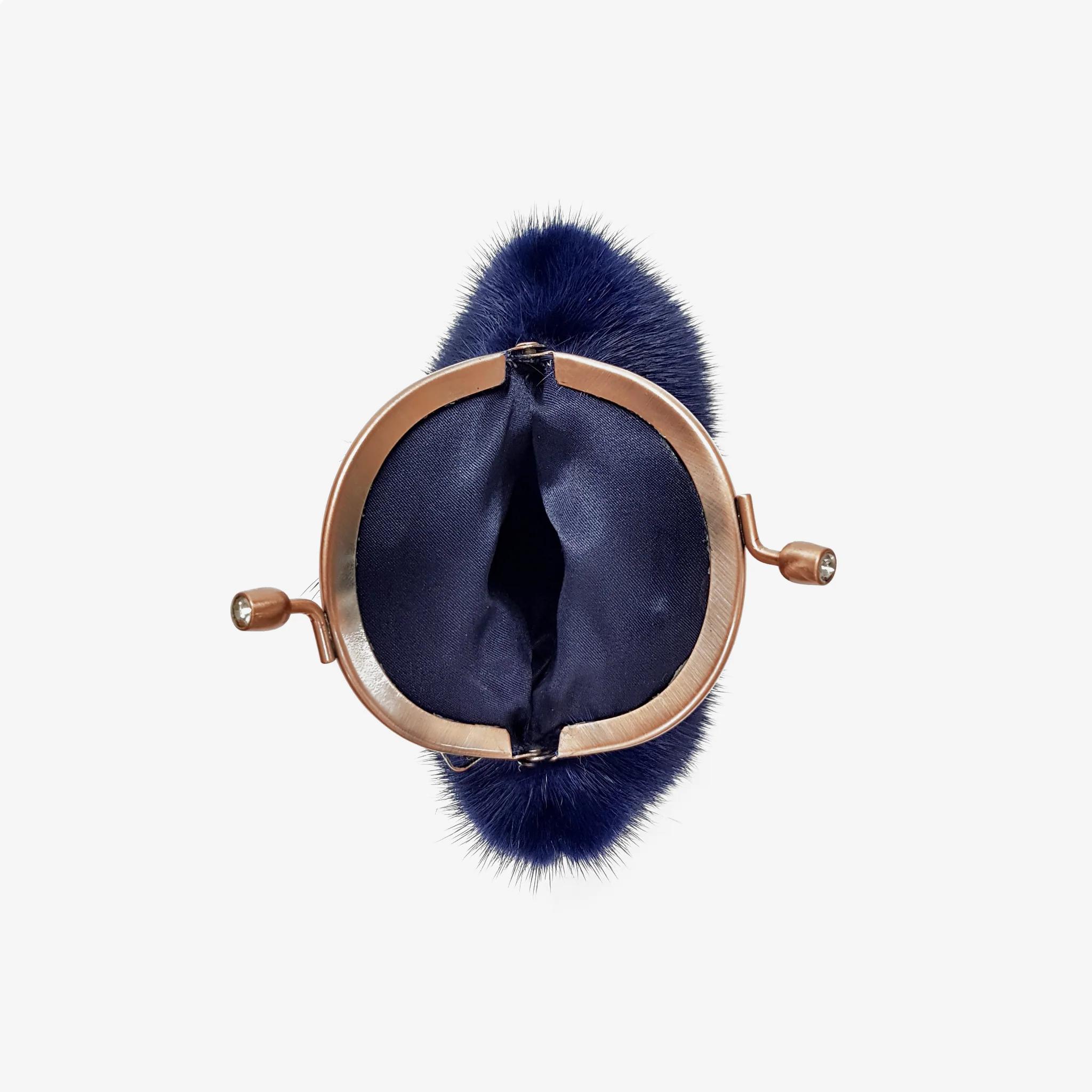 Portamonete Circle in visone - blu - Image 3