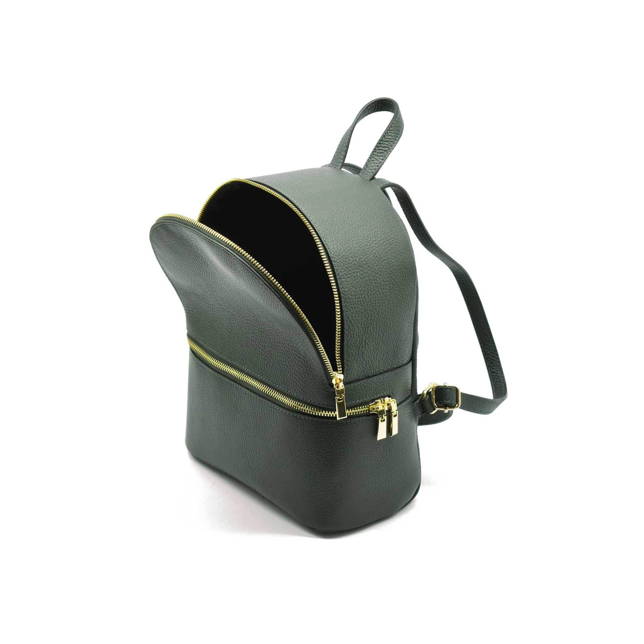 Zaino Classic in pelle - verde mirto - Image 3